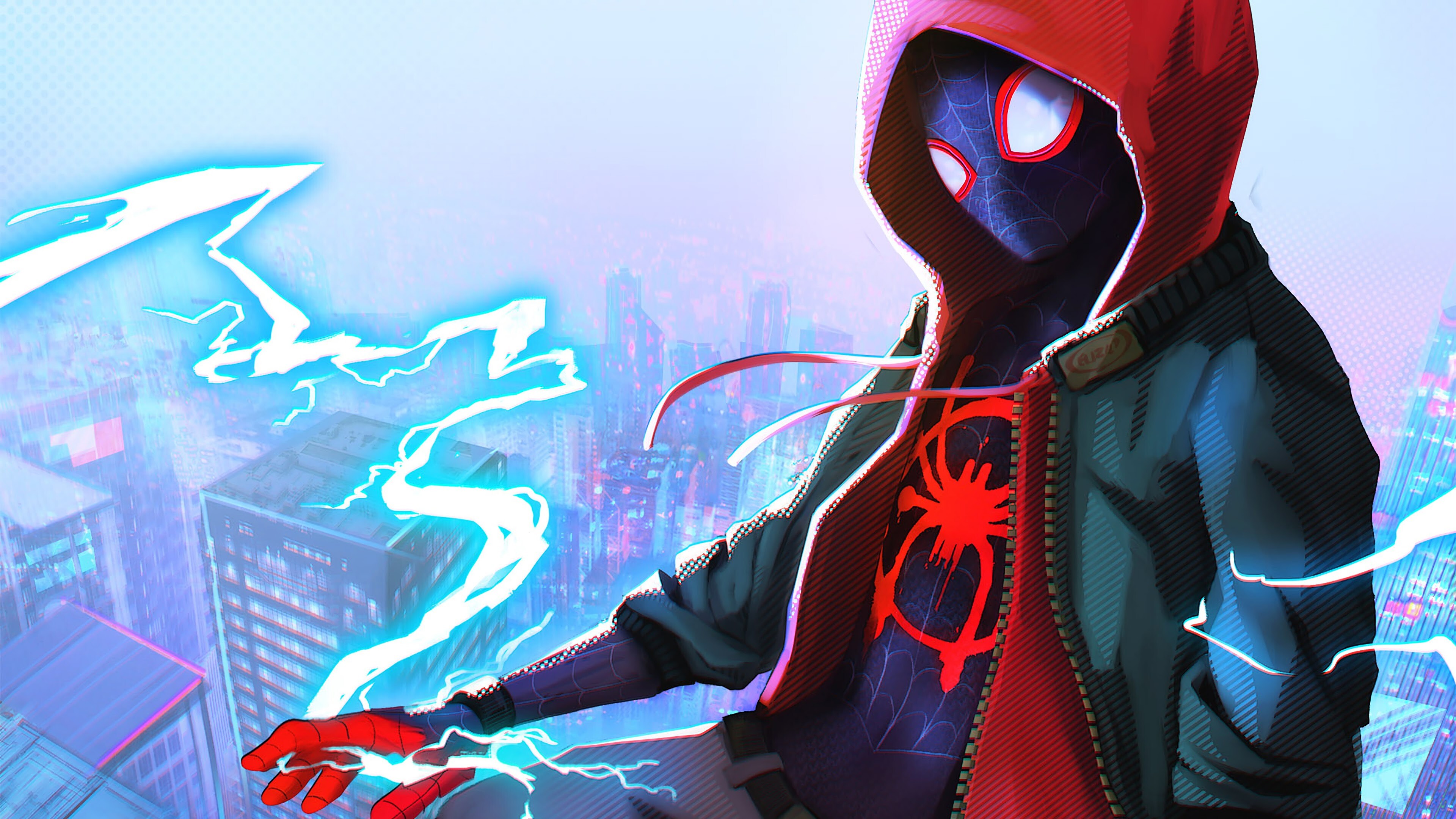 Spider-Man: Into the Spider-Verse, Animated superhero adventure, Miles Morales, 4K wallpaper, 3840x2160 4K Desktop