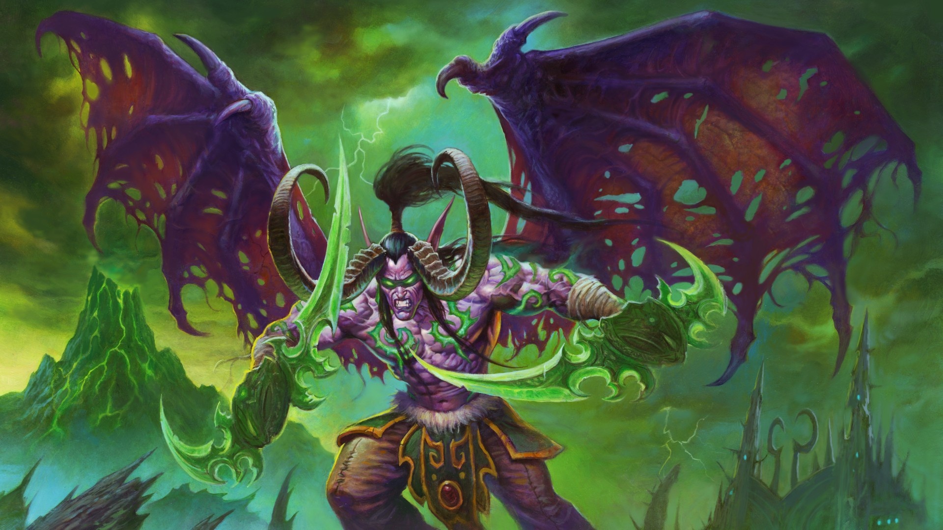 Hearthstone, Illidan Wallpaper, 1920x1080 Full HD Desktop