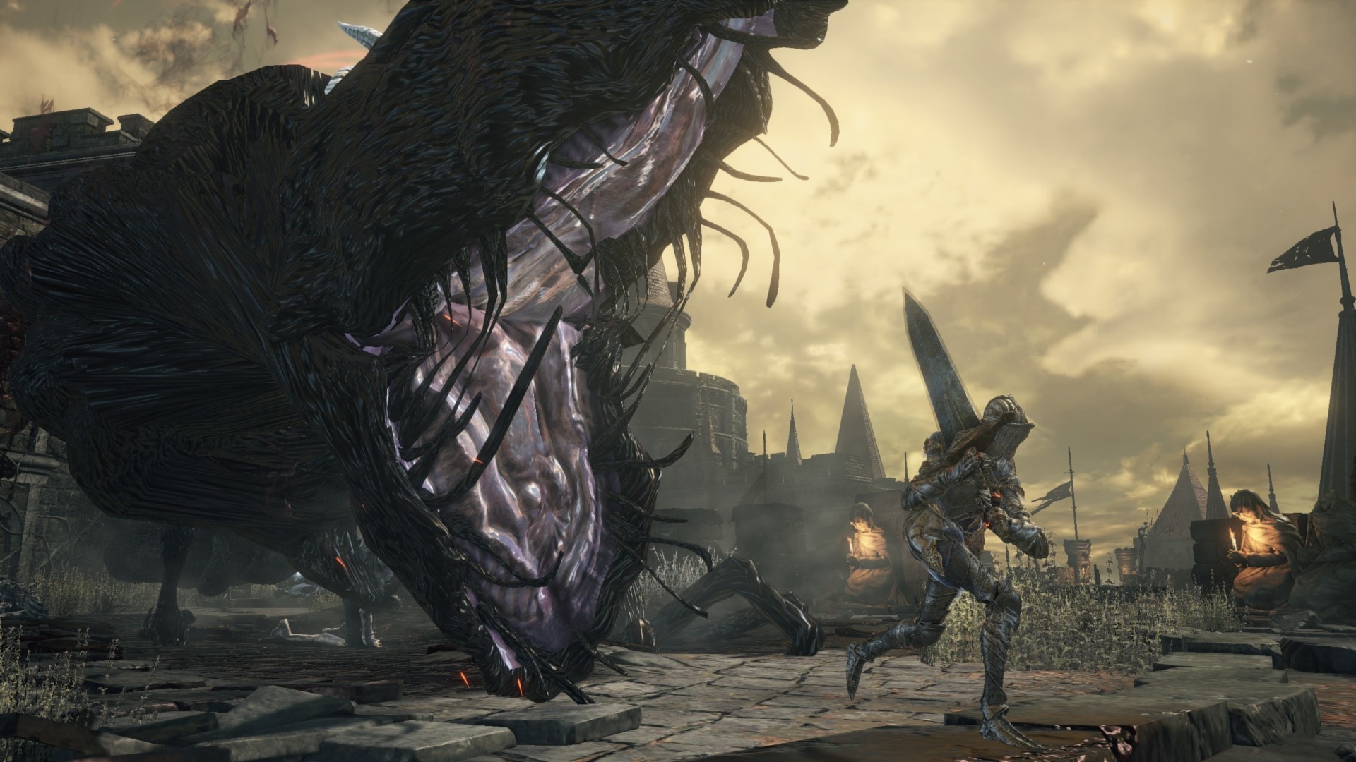 Pus of Man, Ashen One, High Wall of Lothric, Full HD Desktop wallpaper