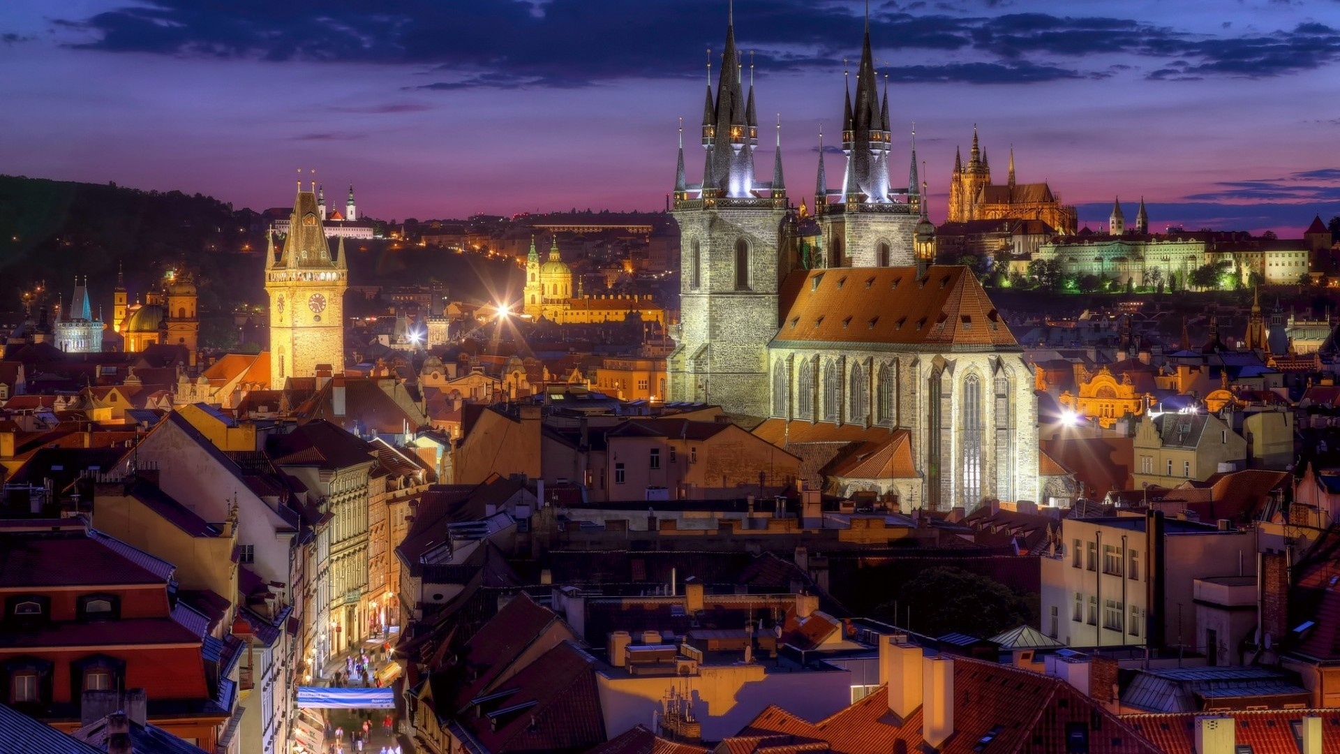 Czechia (Czech Republic), Prague eyecandy, XFCE desktop, Visual delight, 1920x1080 Full HD Desktop