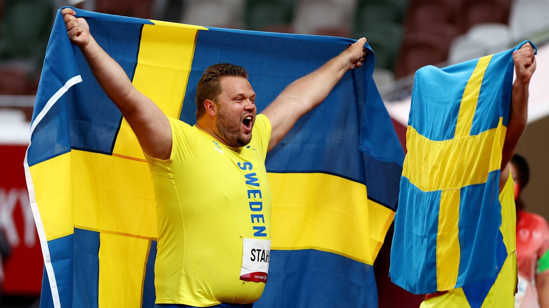 Daniel Stahl, Mens discus gold, Olympics, Npress sports, 2160x1220 HD Desktop