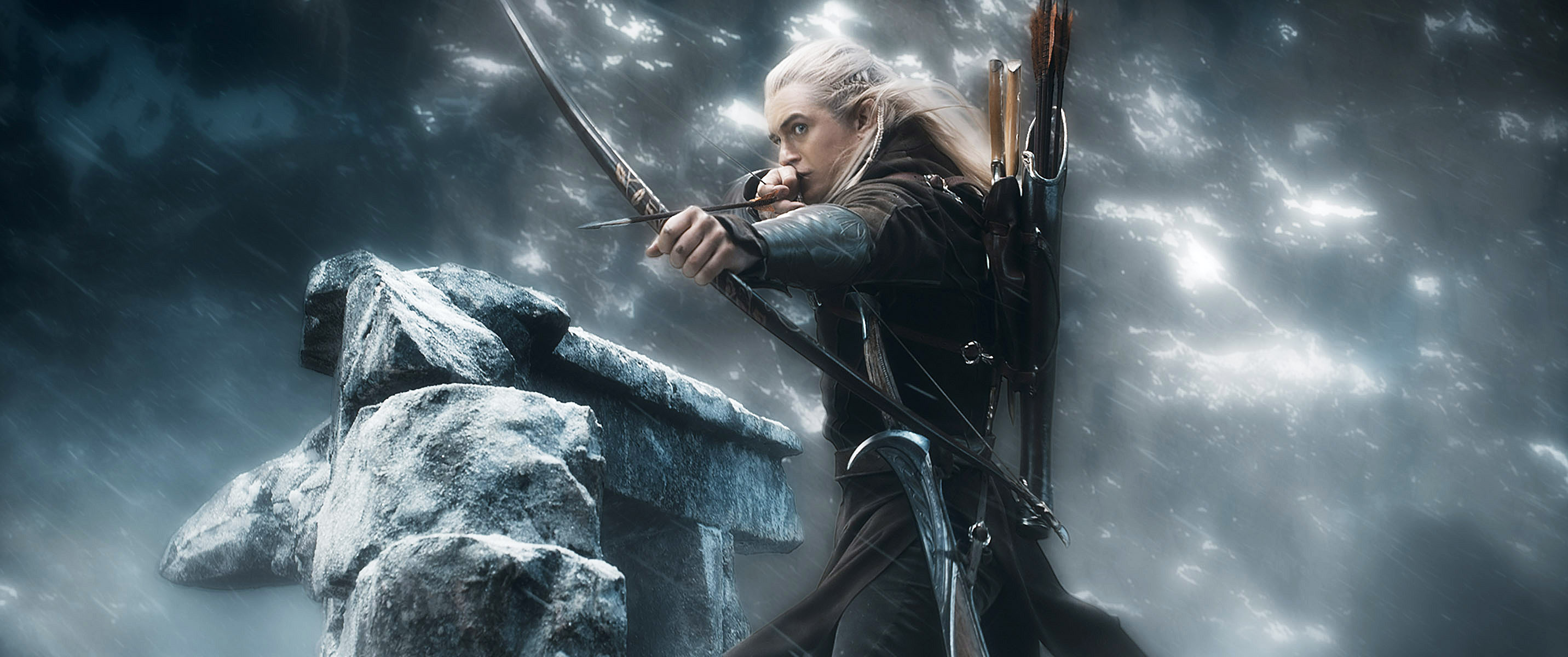 Battle of the Five Armies, Hobbit movie, Watch online, 1080p, 2870x1200 Dual Screen Desktop