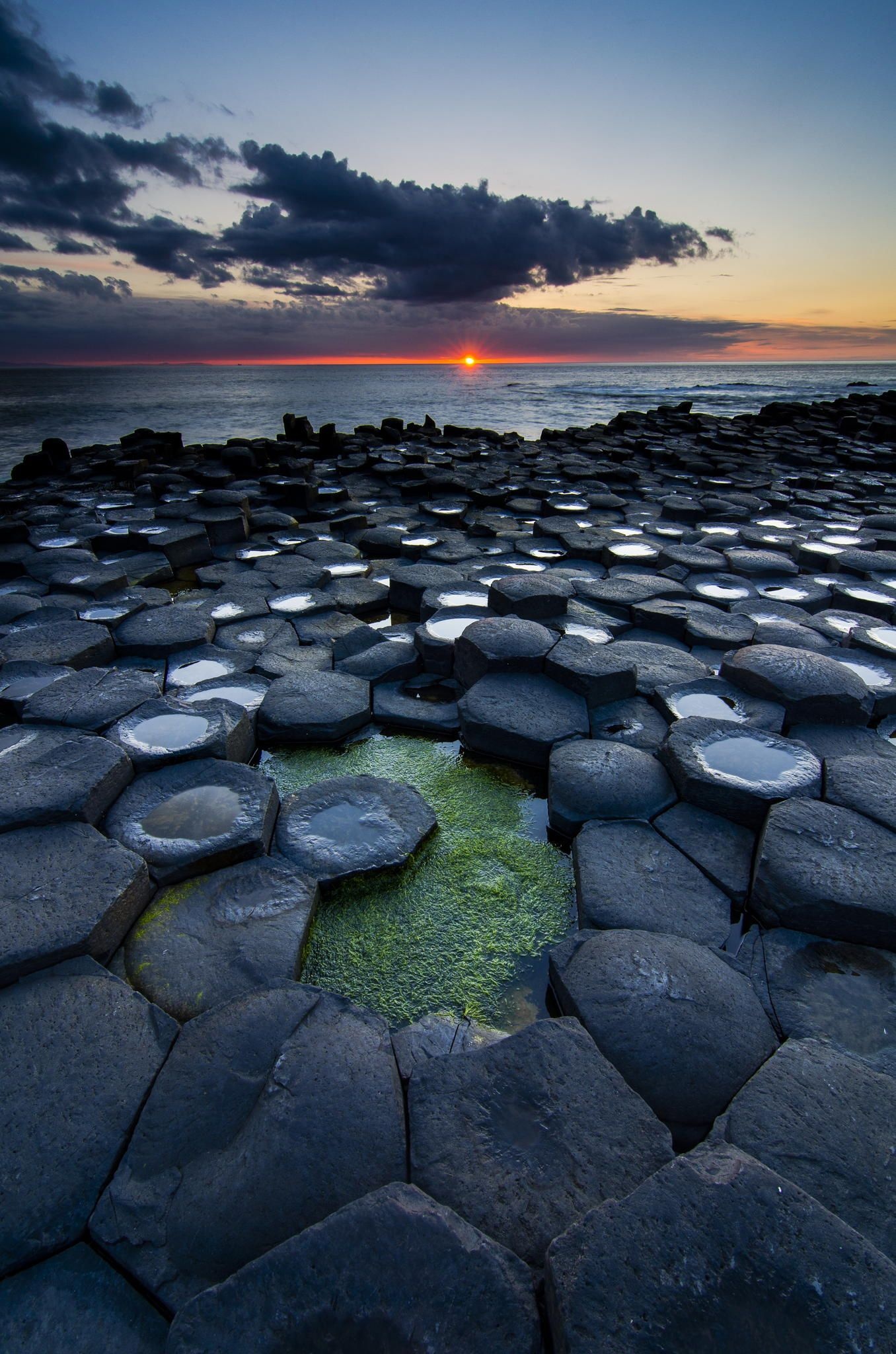 Causeway, Sunset, Wonders, Destinations, 1360x2050 HD Phone