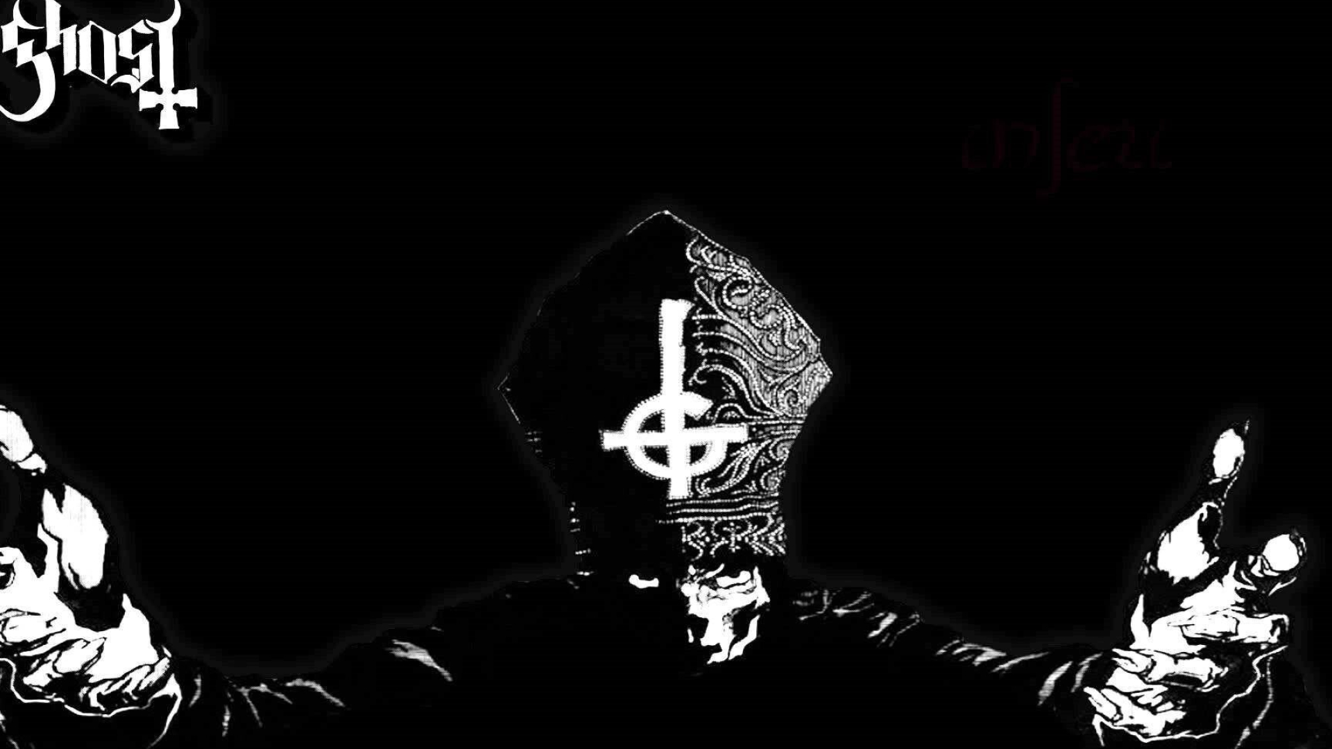 Ghost Band, Eerie atmosphere, Haunting melodies, Dark stage presence, 1920x1080 Full HD Desktop