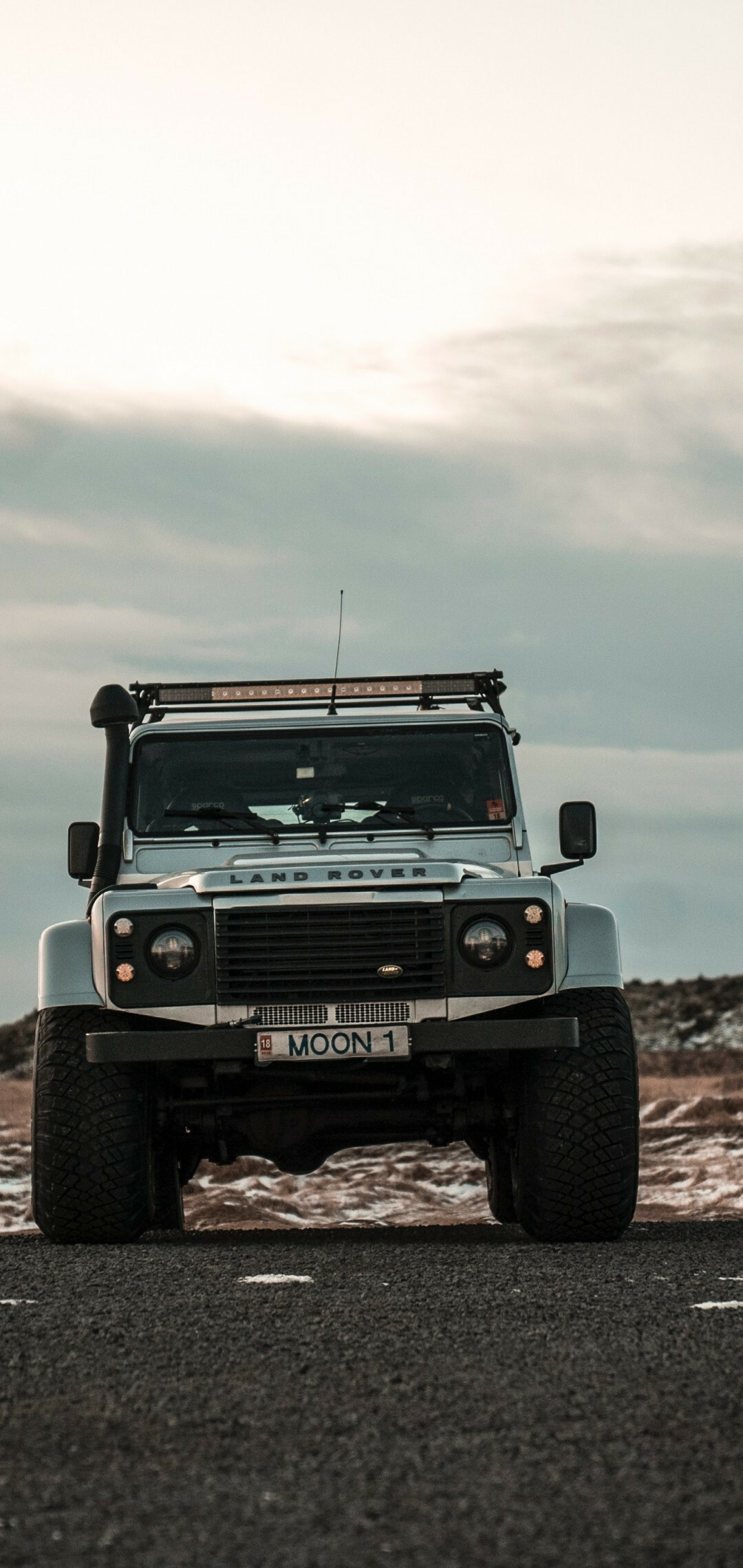 Land Rover SUV cars, Front view wallpapers, 1080x2280 HD Phone