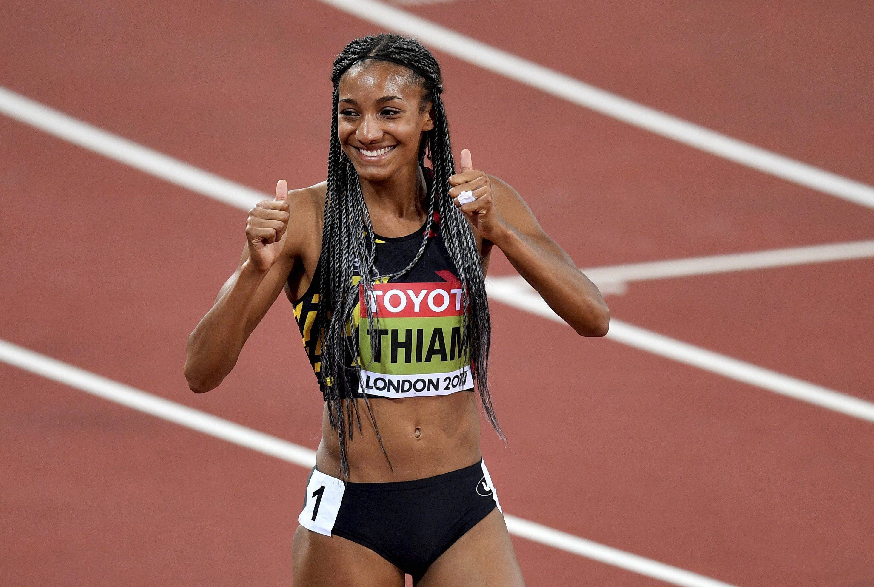 London 2017, Nafissatou Thiam Wallpaper, 2930x1970 HD Desktop