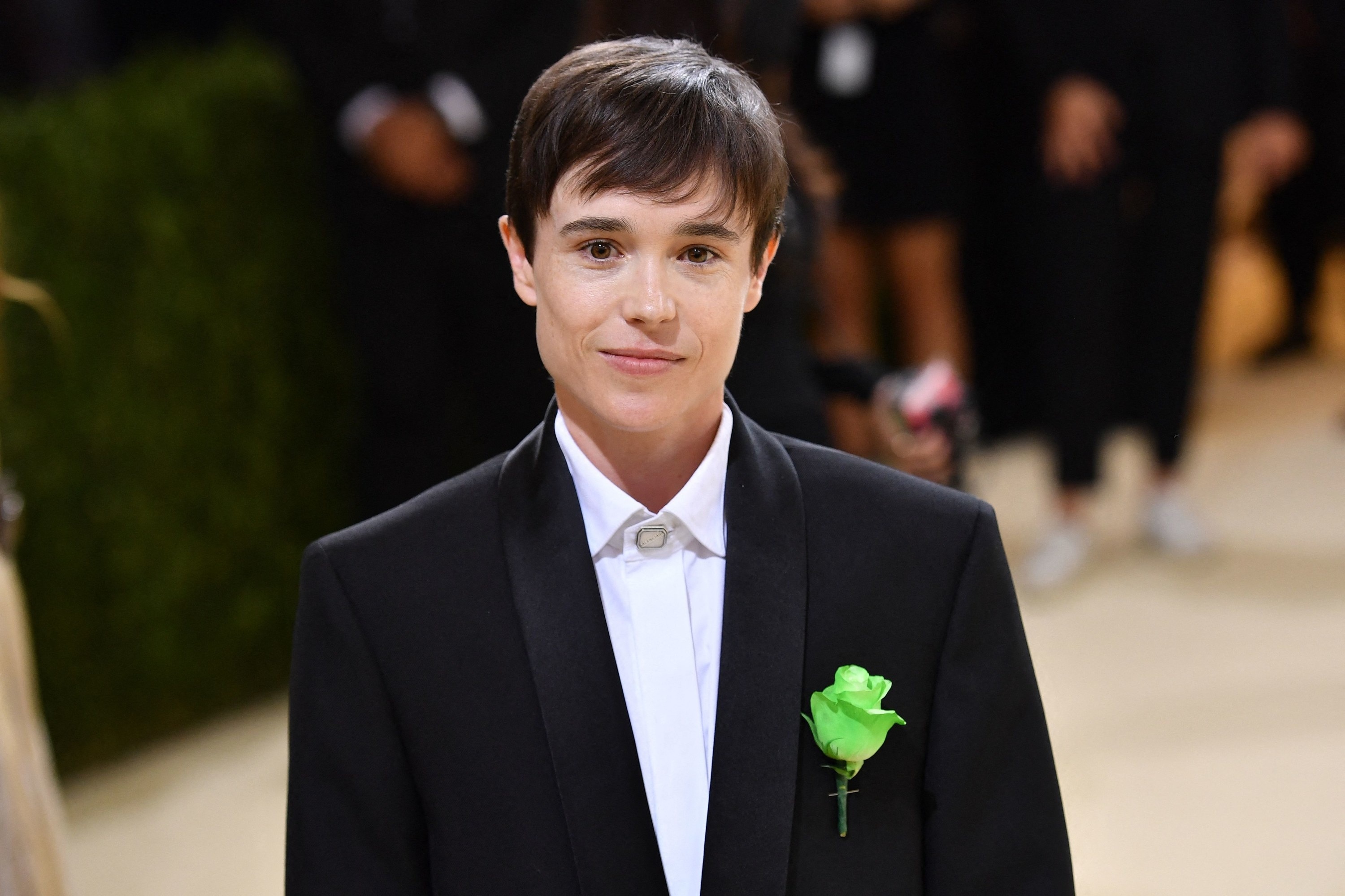 Elliot Page, Red carpet tribute, Met Gala fashion, Oscar Wilde influence, 3000x2000 HD Desktop