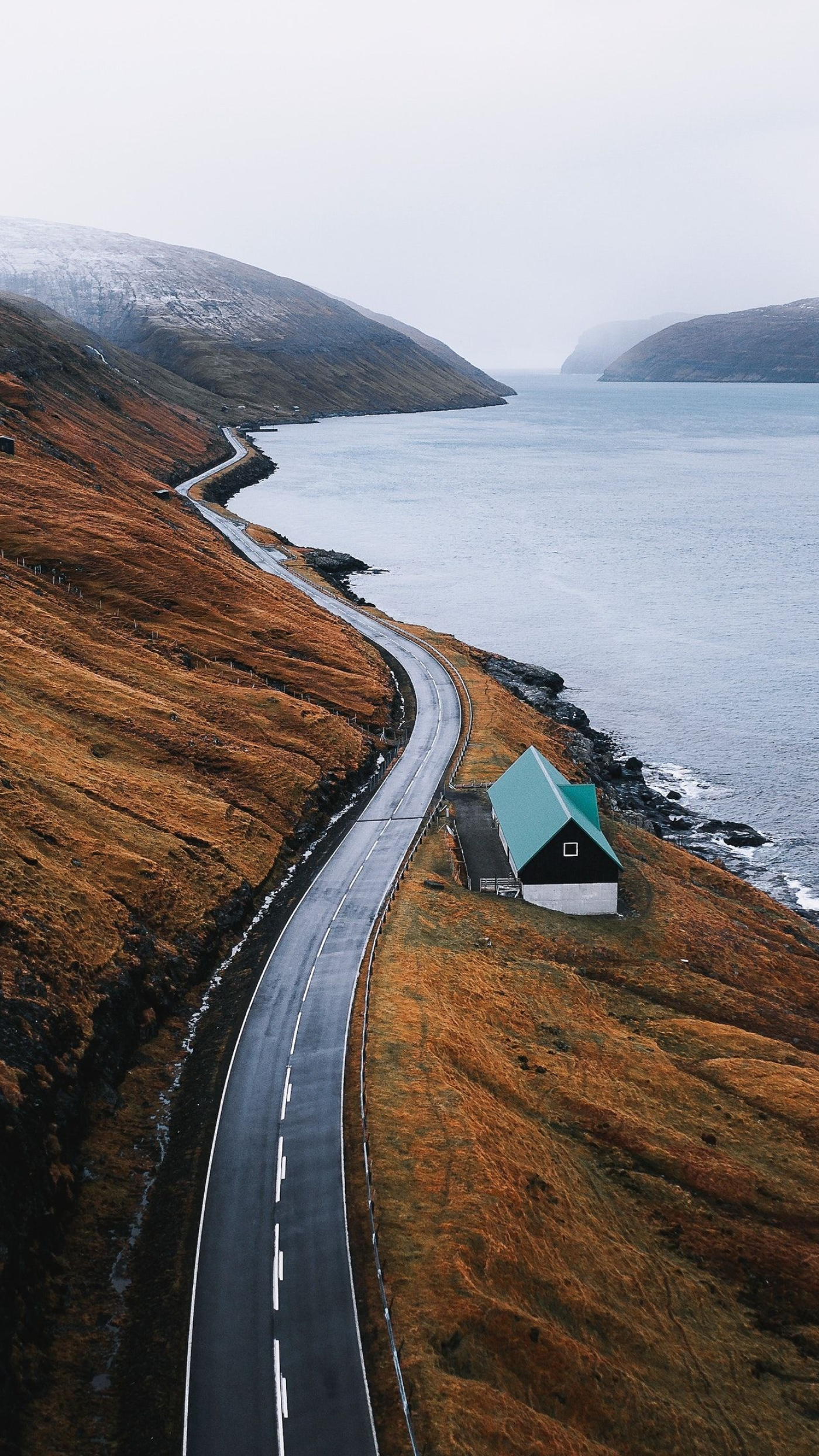 Scenic drives, Lake reflections, Serene beauty, Captivating photography, 1400x2490 HD Phone