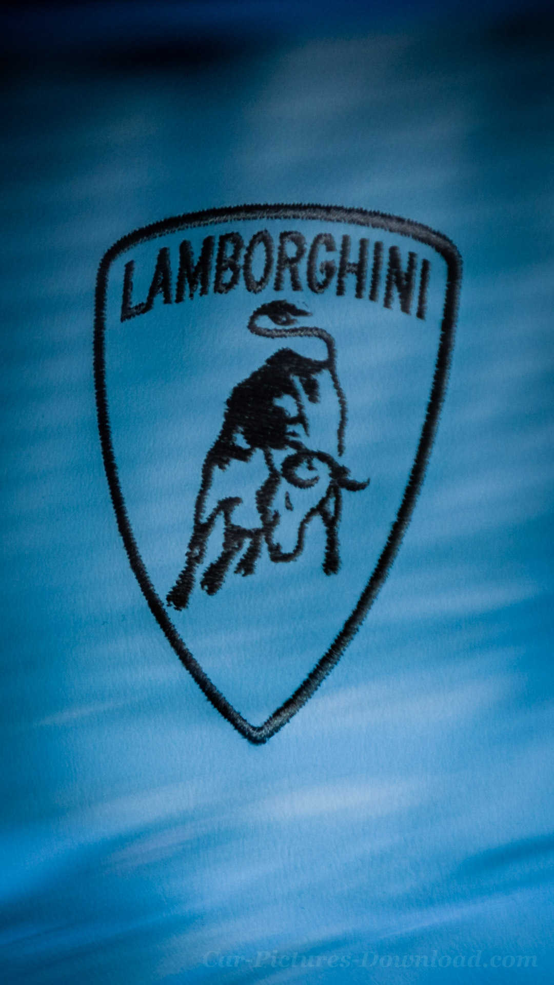 Embroidery, Lamborghini Logo Wallpaper, 1080x1920 Full HD Phone