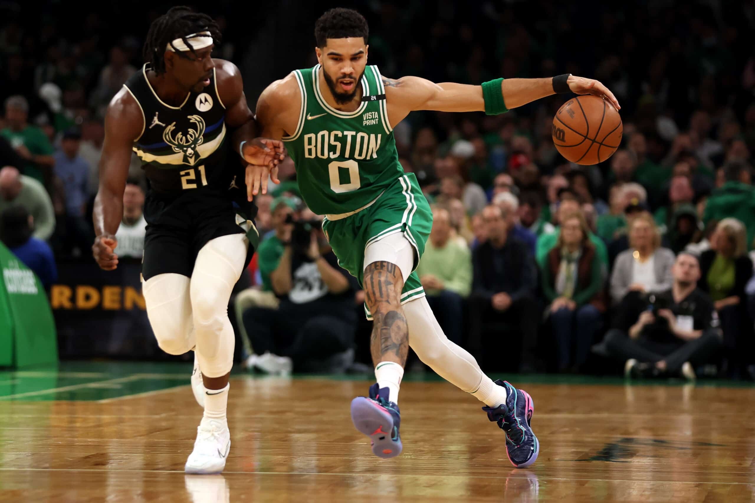 MVP-worthy performance, Jayson Tatum, Celtics survival, High-pressure situation, 2560x1710 HD Desktop