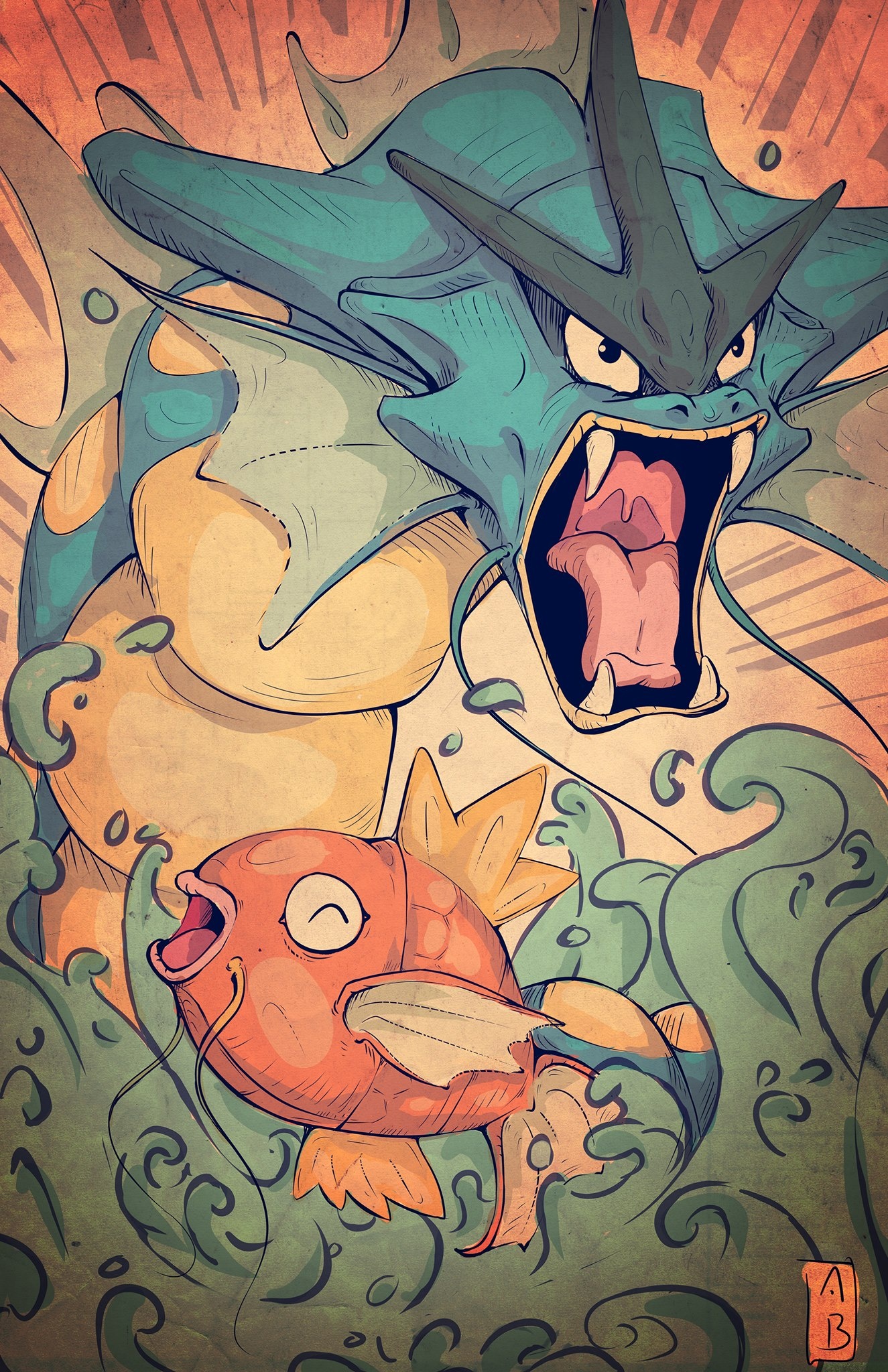 Pokmon anime Magikarp Gyarados, Transformation storyline, Brilliant resolution, Powerful Pokmon, 1330x2050 HD Phone