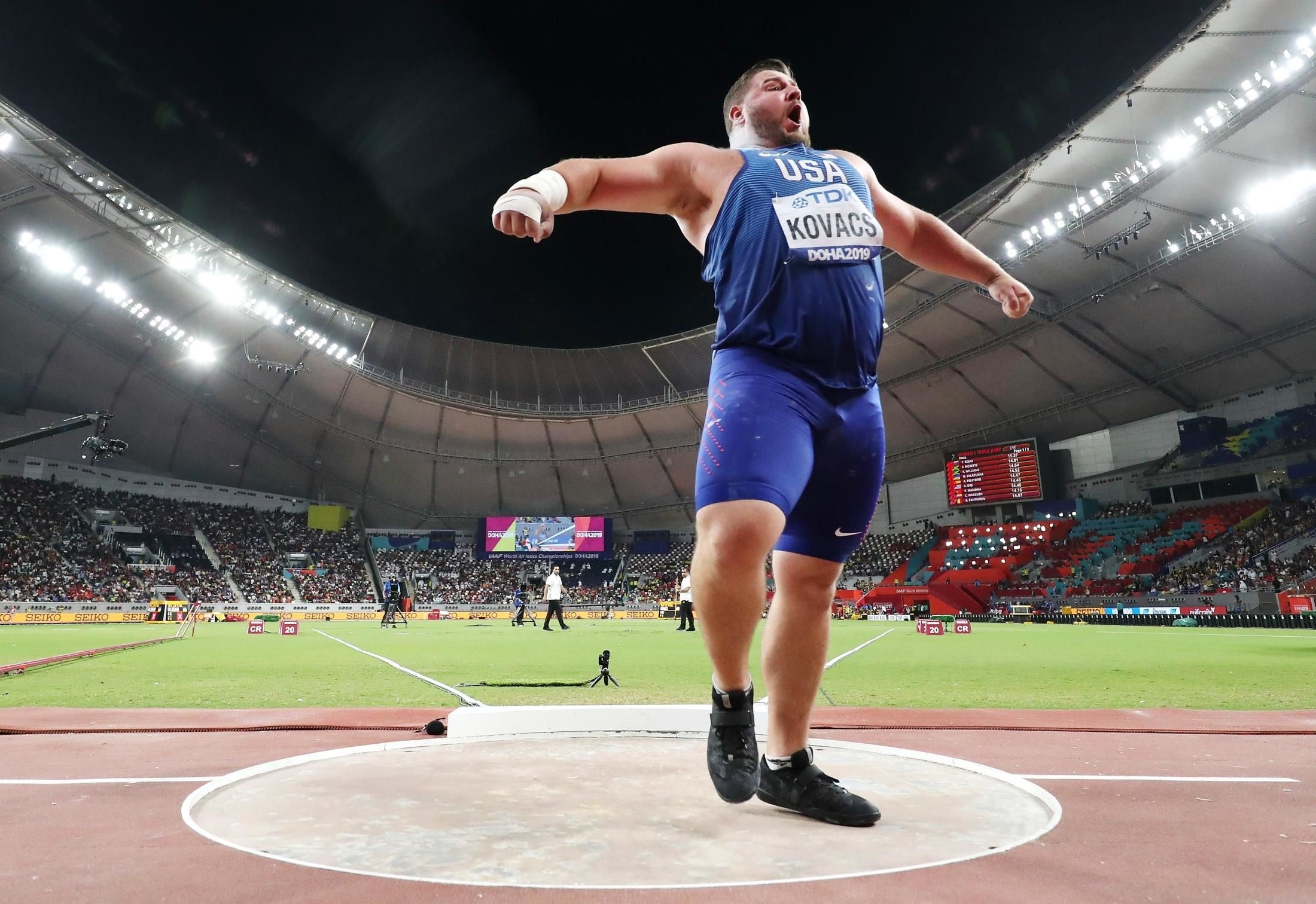 Joe Kovacs, Shot put preview, World Championships, Technical expertise, 2200x1520 HD Desktop