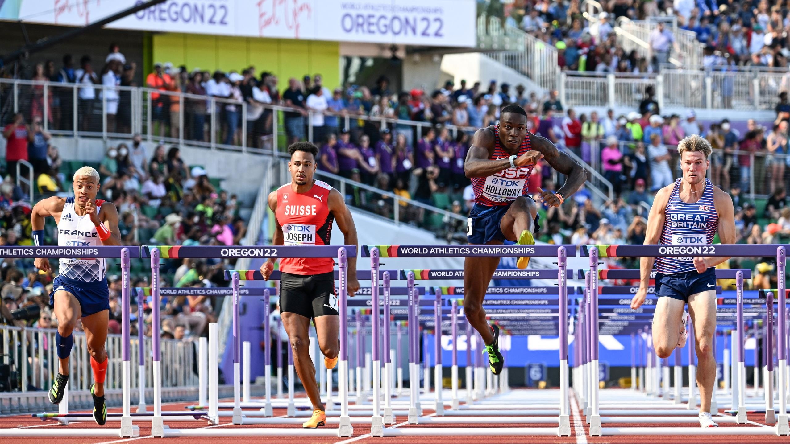 Grant Holloway, Sports excellence, Track and field prowess, Rising star, 2560x1440 HD Desktop