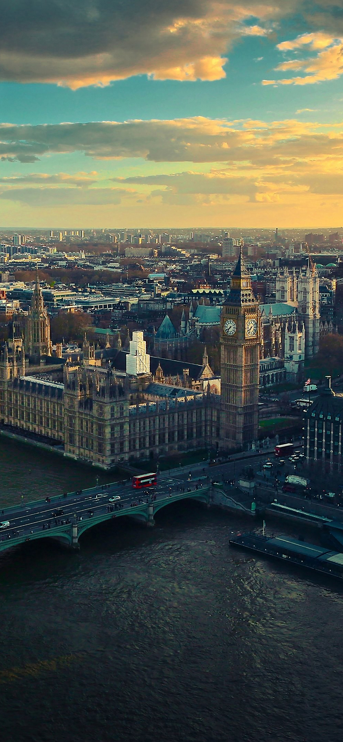 London skyline, iPhone wallpaper, Nature views, 1130x2440 HD Phone