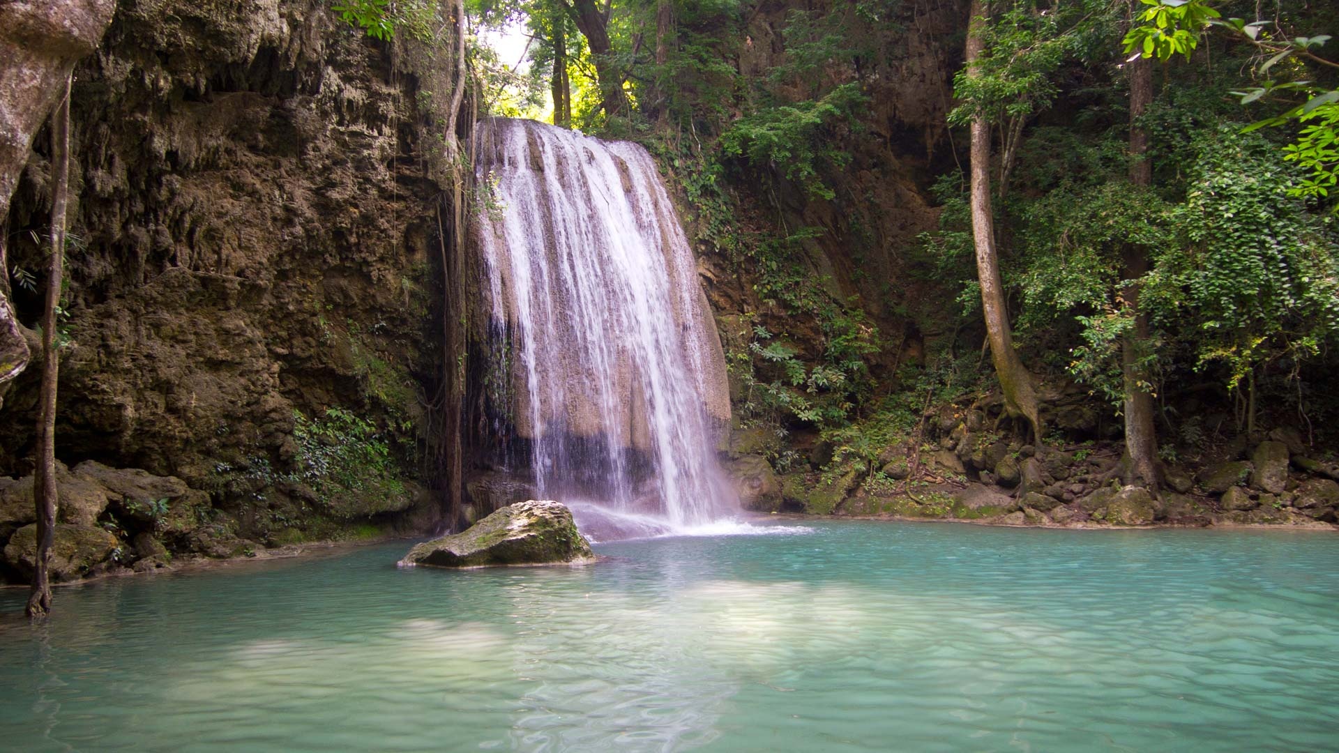 Erawan National Park, A day in nature, Thailand destination, Serene landscapes, 1920x1080 Full HD Desktop