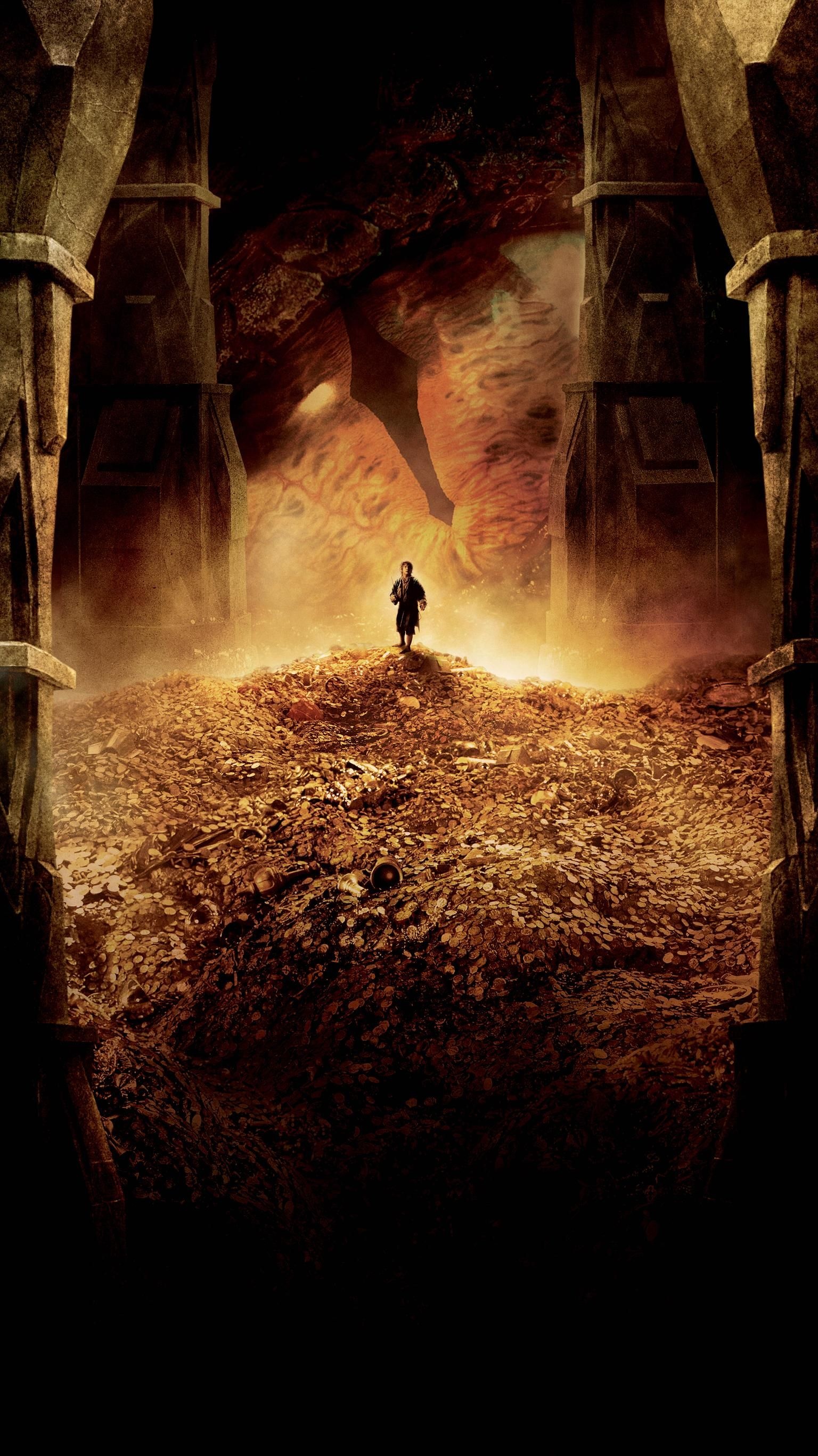 Smaug, Desolation of Smaug, Phone wallpaper, Movie, 1540x2740 HD Phone