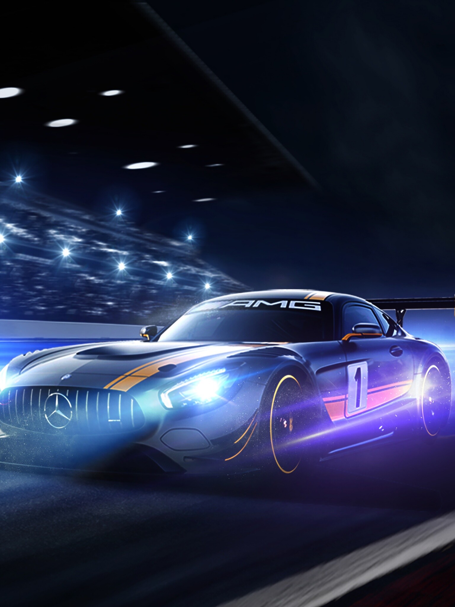 Mercedes AMG GT R, Gran Turismo 7 Wallpaper, 1540x2050 HD Phone