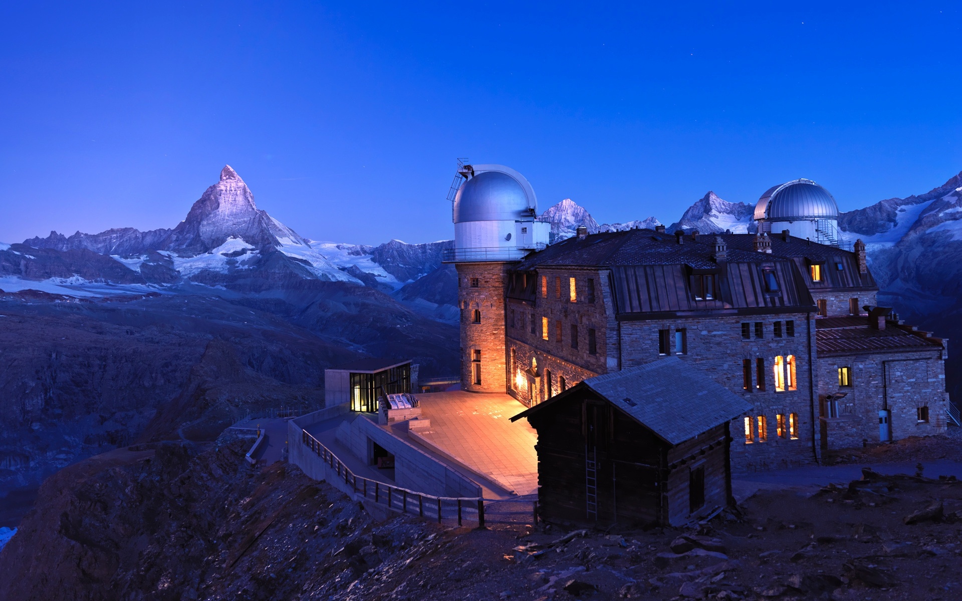 Gornergrat Kulm, Planetarium Wallpaper, 1920x1200 HD Desktop