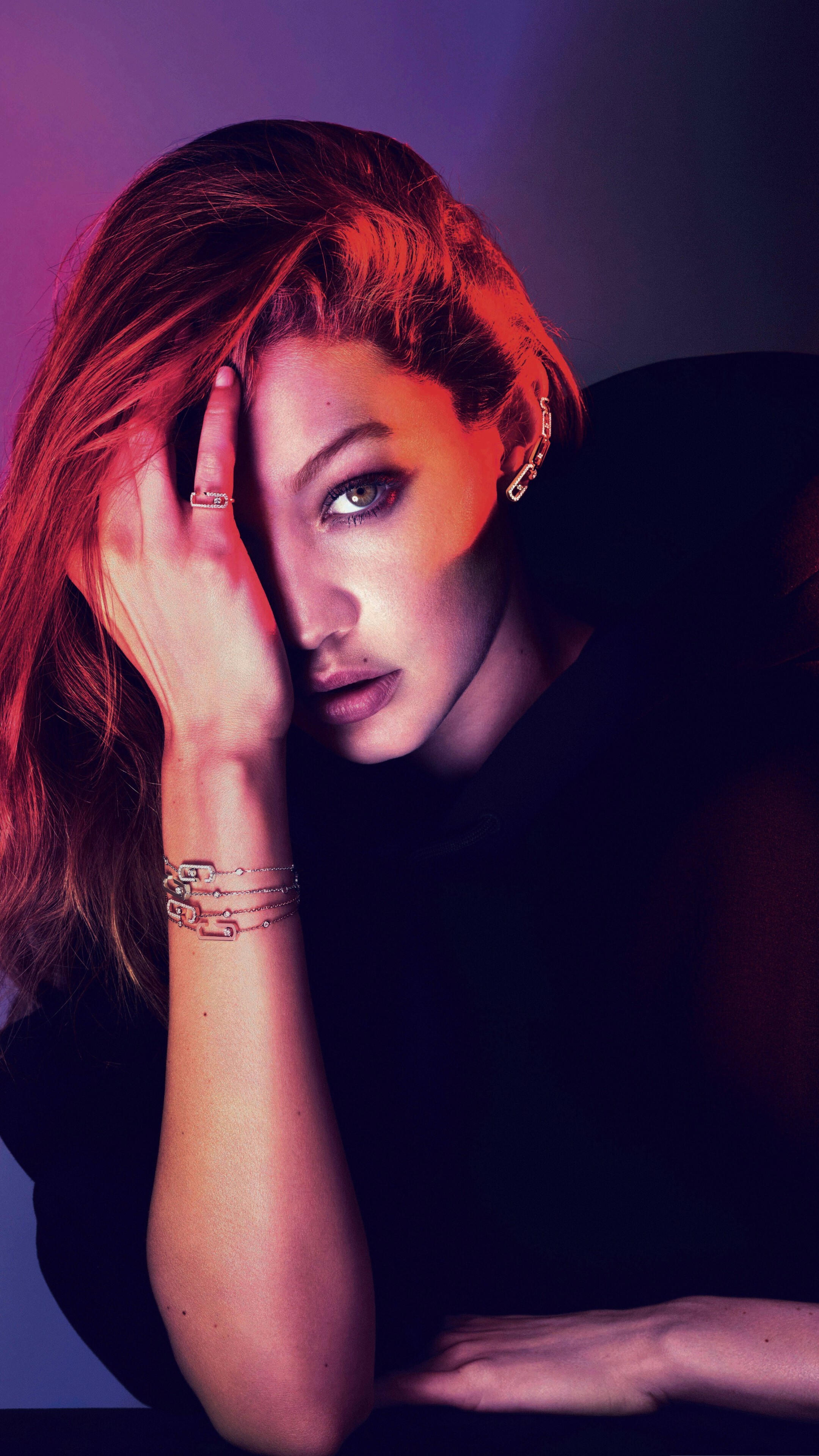 Gigi Hadid, Beauty, 5K, Celebrities, 2160x3840 4K Phone