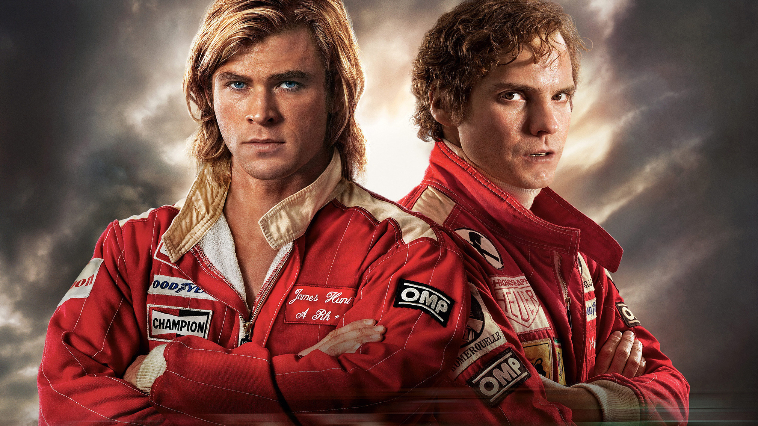 Daniel Bruhl, James Hunt, Niki Lauda, Rush, 2560x1440 HD Desktop