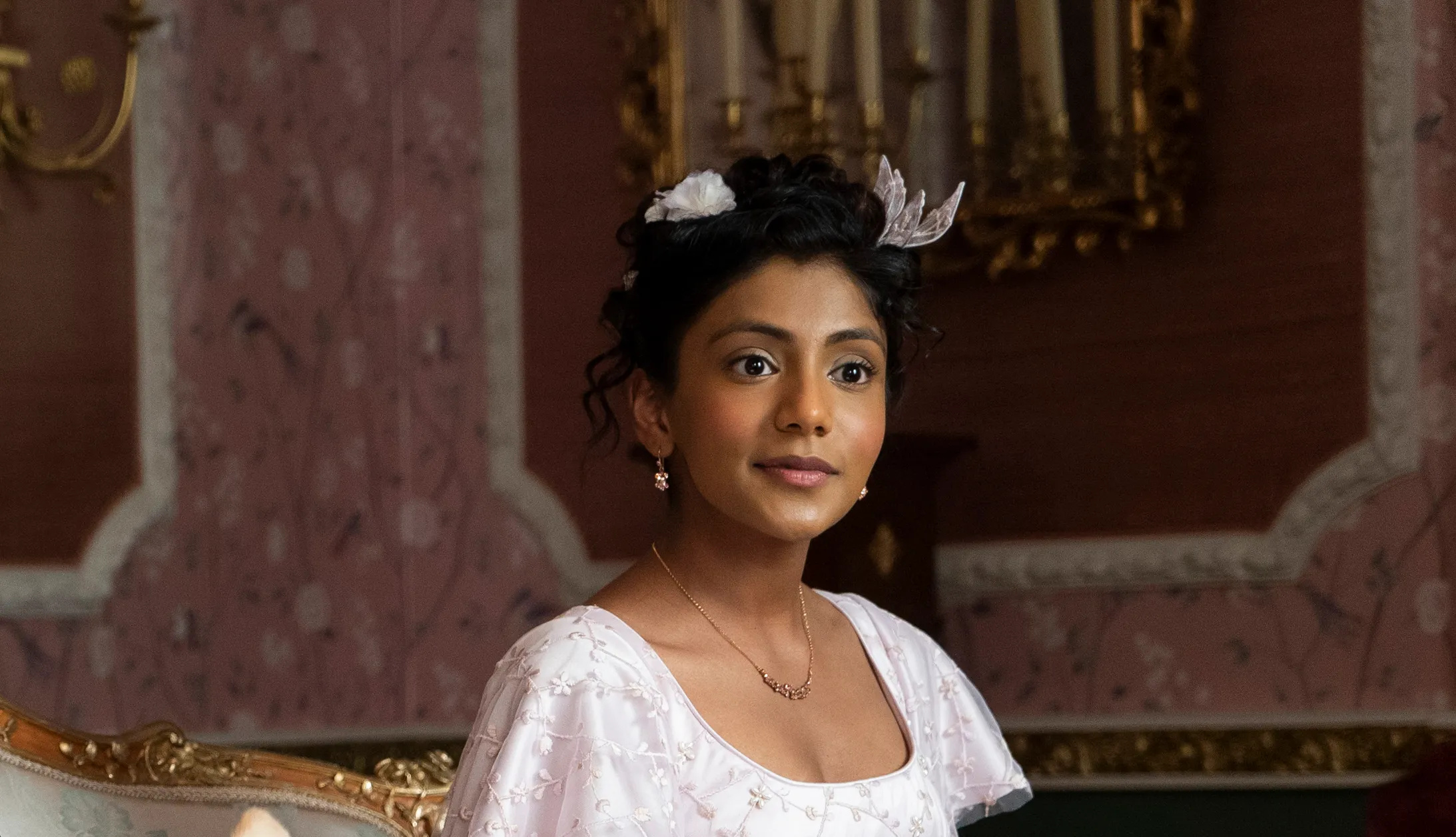 Charithra Chandran, Bridgerton cast, Questionnaire, Edwina Sharma, 2190x1260 HD Desktop