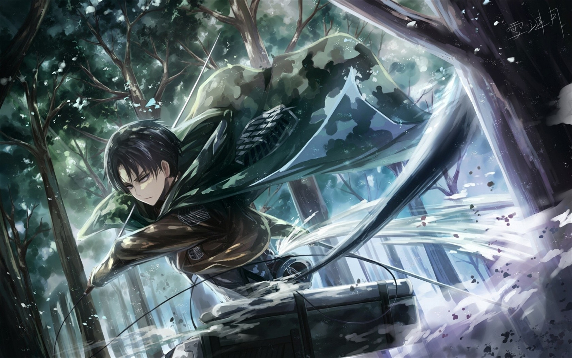 Shingeki no Kyojin, Levi Ackerman, Anime characters, Japanese manga, 1920x1200 HD Desktop