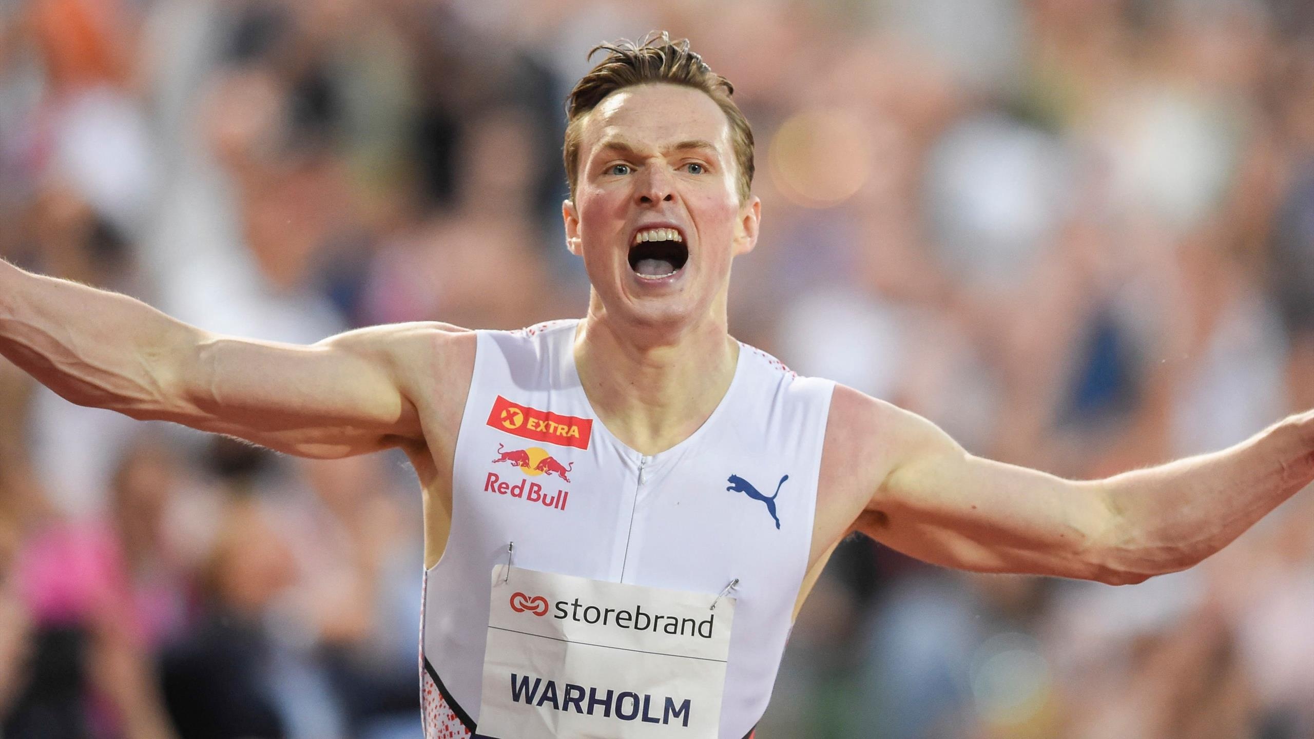 Karsten Warholm, Tokyo 2020, Spring of records, Athlete carried away, 2560x1440 HD Desktop