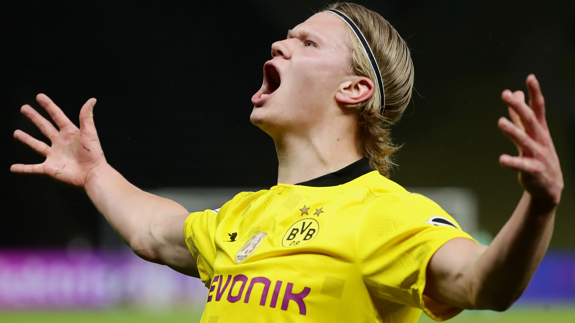 Erling Haaland, Borussia Dortmund, HD wallpaper, Footballer, 1920x1080 Full HD Desktop