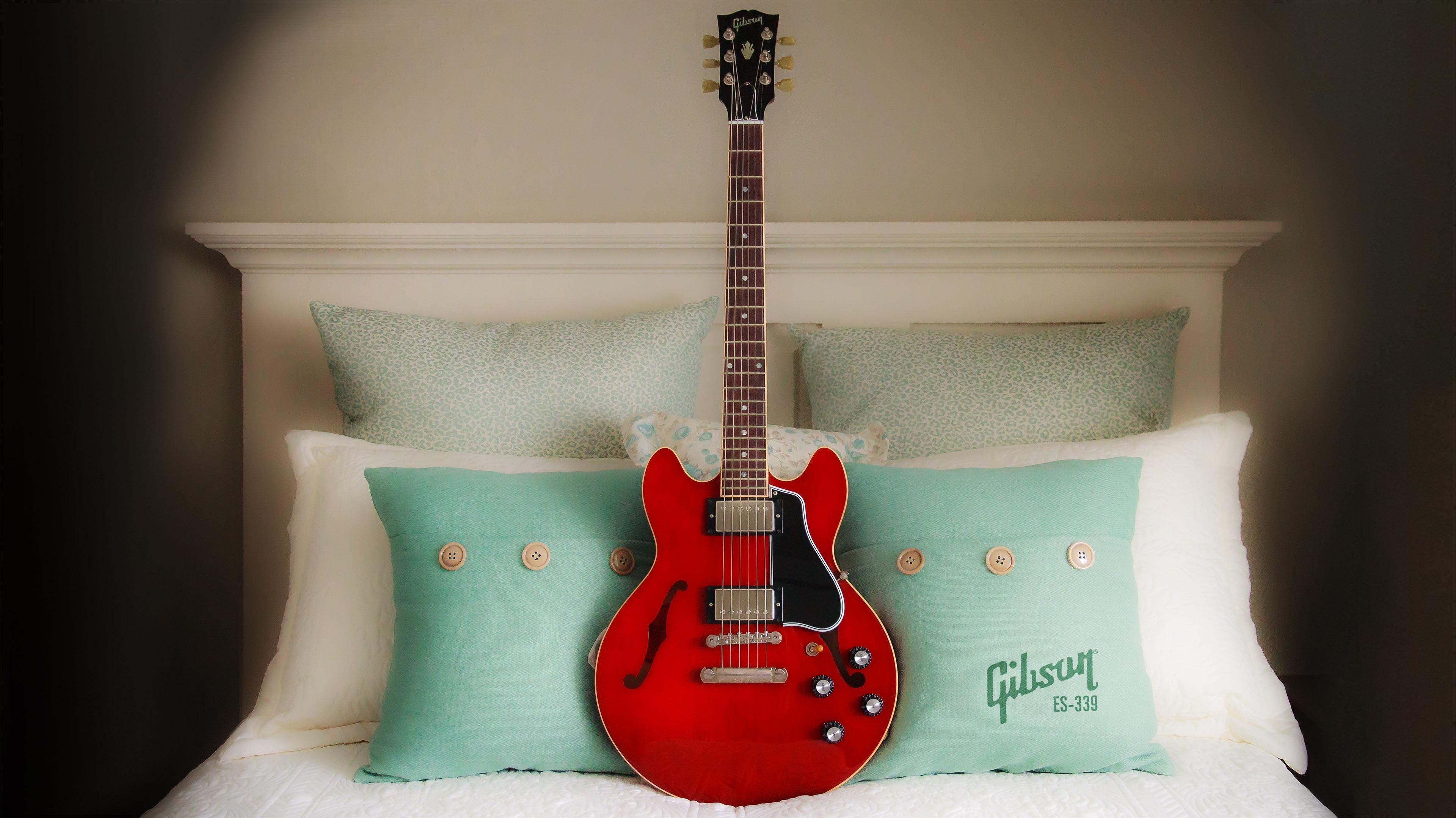 Gibson ES-339, Guitars Wallpaper, 3840x2160 4K Desktop
