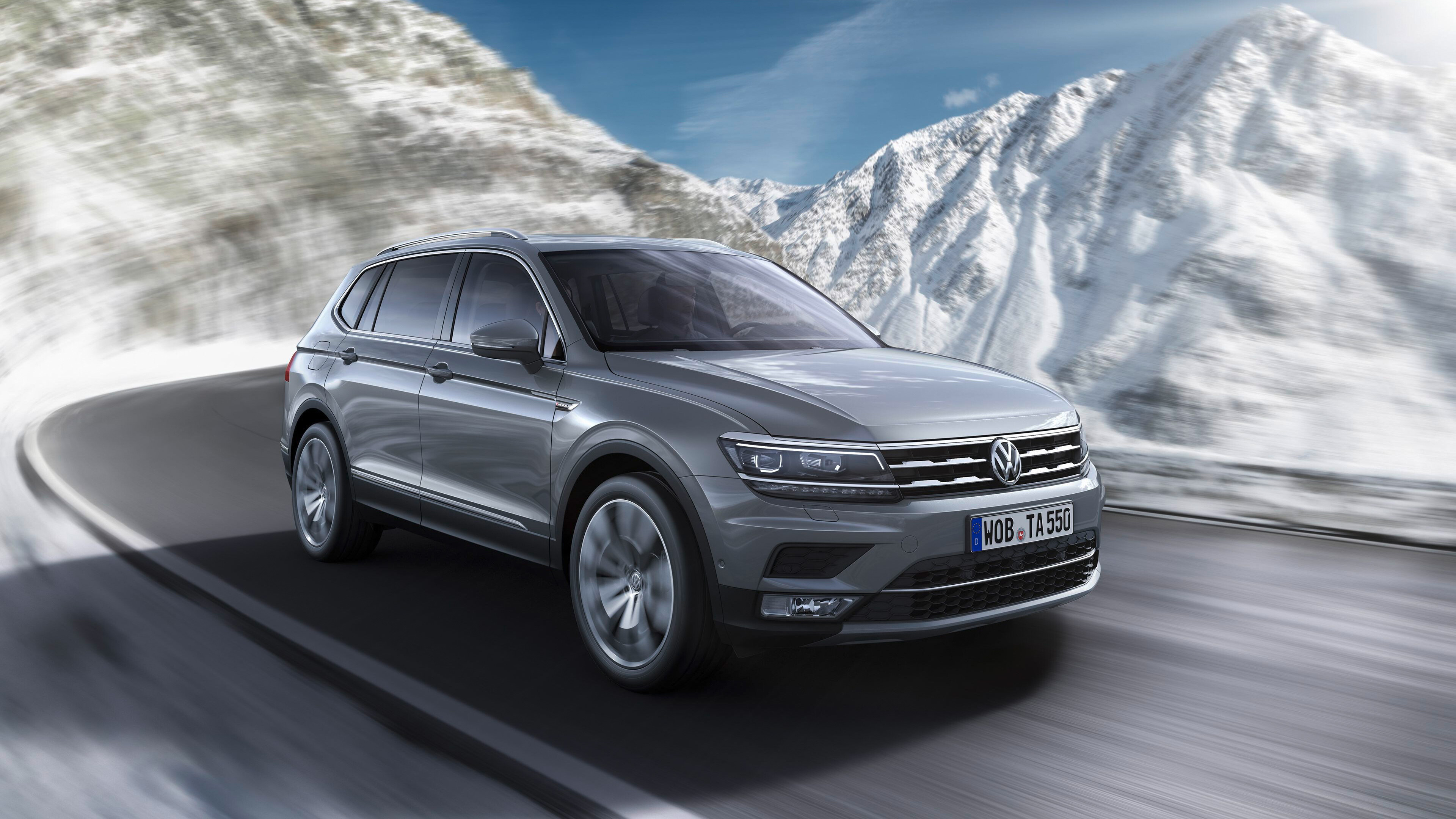 Volkswagen Tiguan, Stylish SUV, Sleek design, Adventure-ready, 3840x2160 4K Desktop