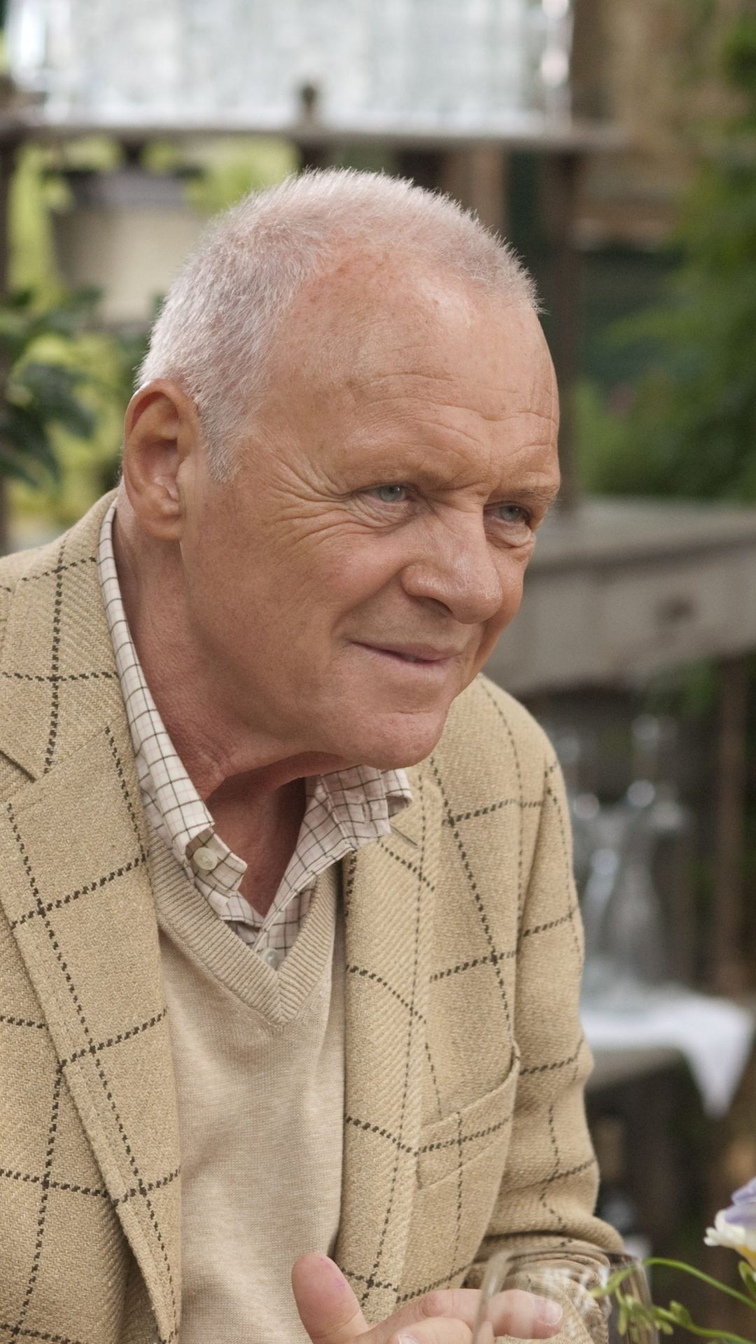 Anthony Hopkins, 4K UHD wallpaper, 1080x1920 Full HD Phone