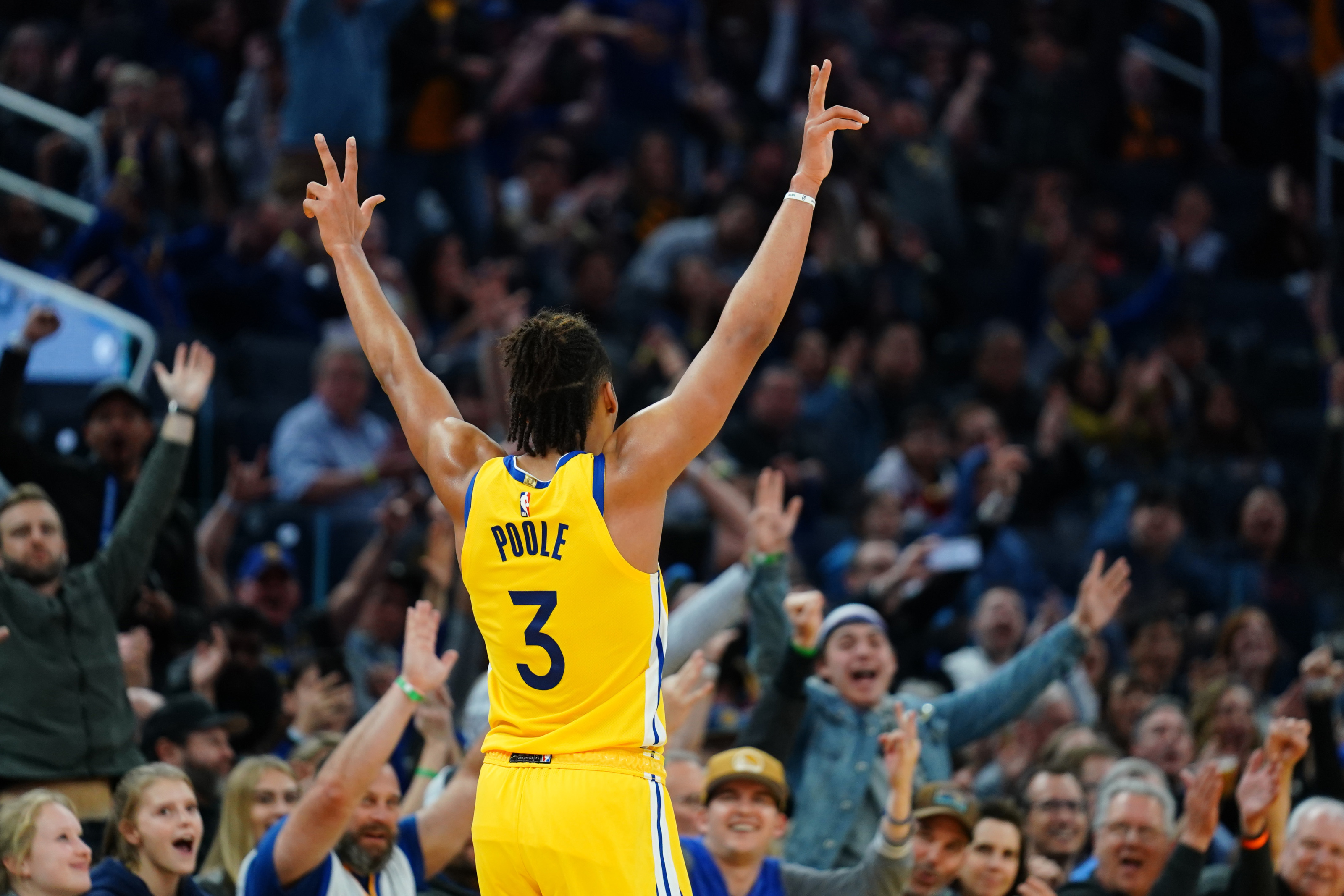 Golden State Warriors, G League experience, Beneficial for Jordan Poole, Player development, 3200x2140 HD Desktop