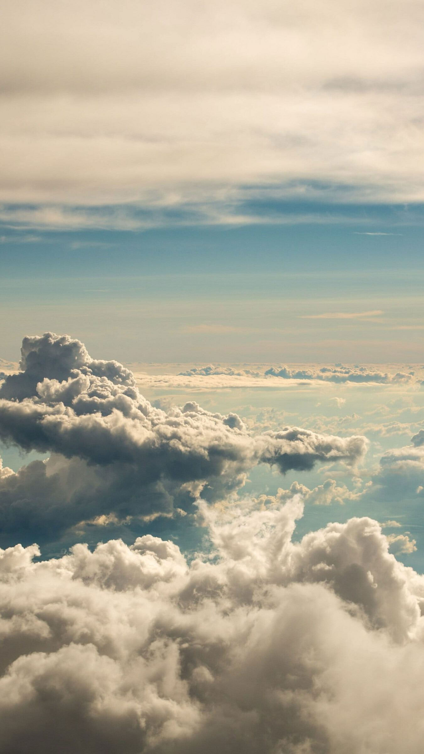 Aircraft window photo, Travel sky, Wallpaper, Clouds, 1350x2400 HD Phone