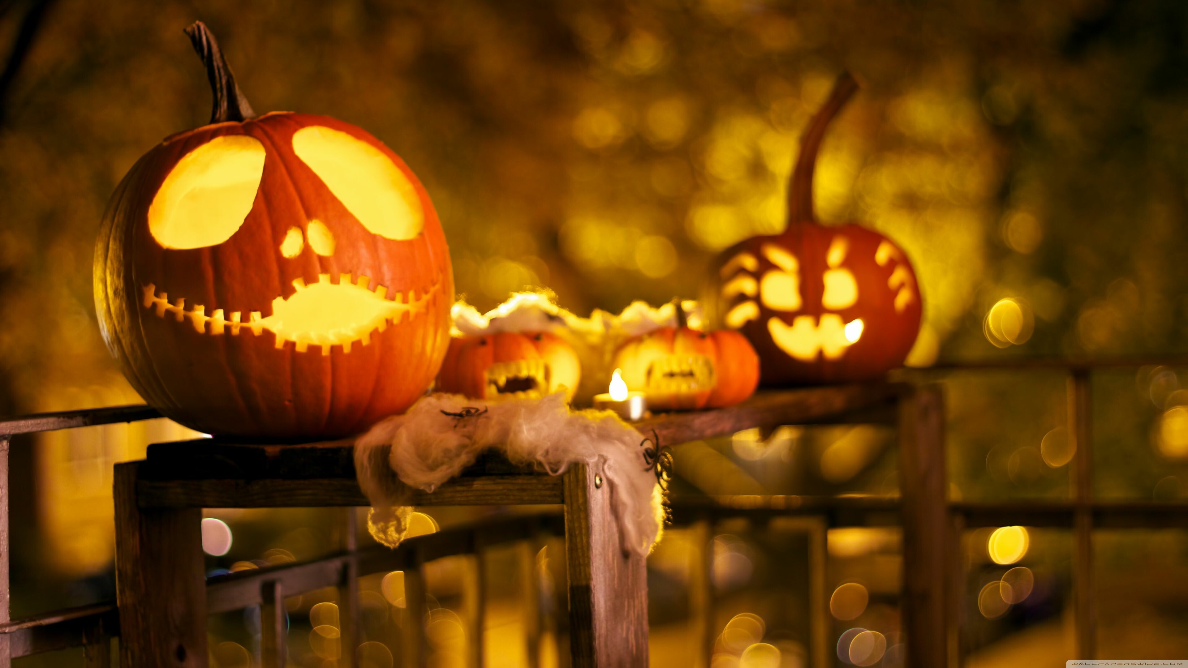 Halloween wallpapers, HD 4K resolution, Spooky ambiance, Festive decorations, 3840x2160 4K Desktop