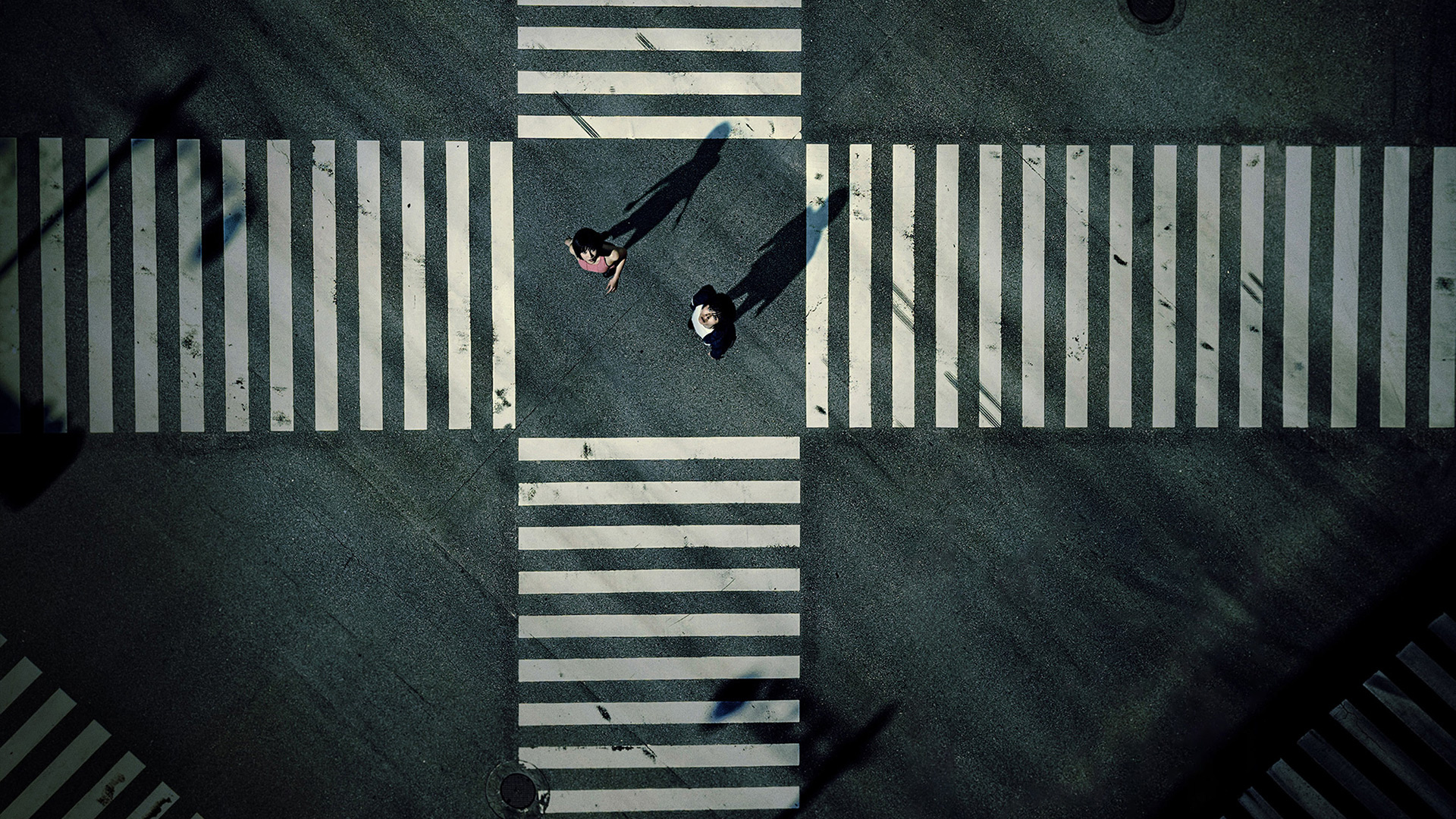 Alice in Borderland, Ryōhei Arisu and Yuzuha Usagi, Shibuya scramble crossing, Full HD Desktop wallpaper