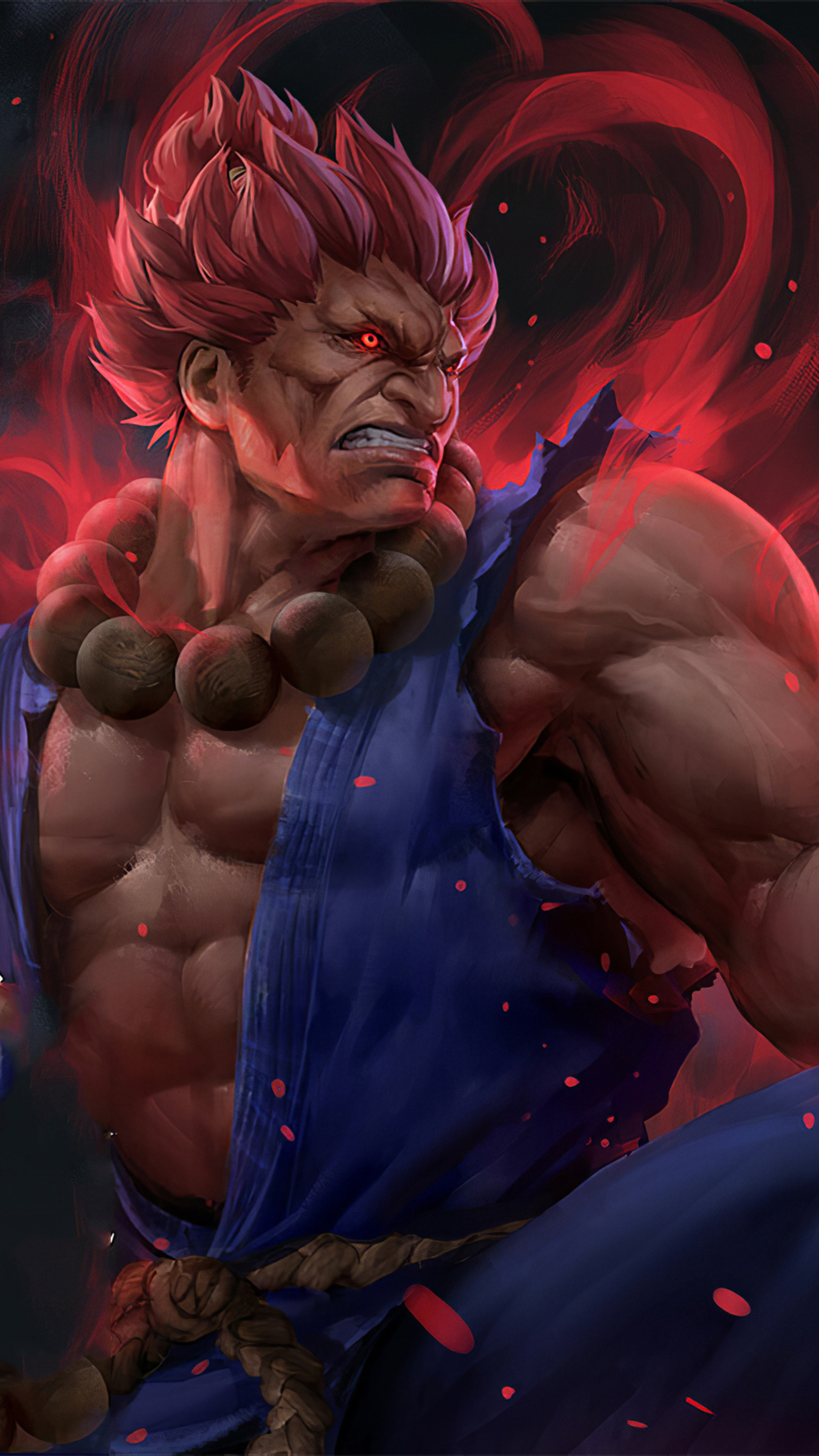 Fighting Game, Akuma street fighter, 4K artwork, Games, 2160x3840 4K Phone