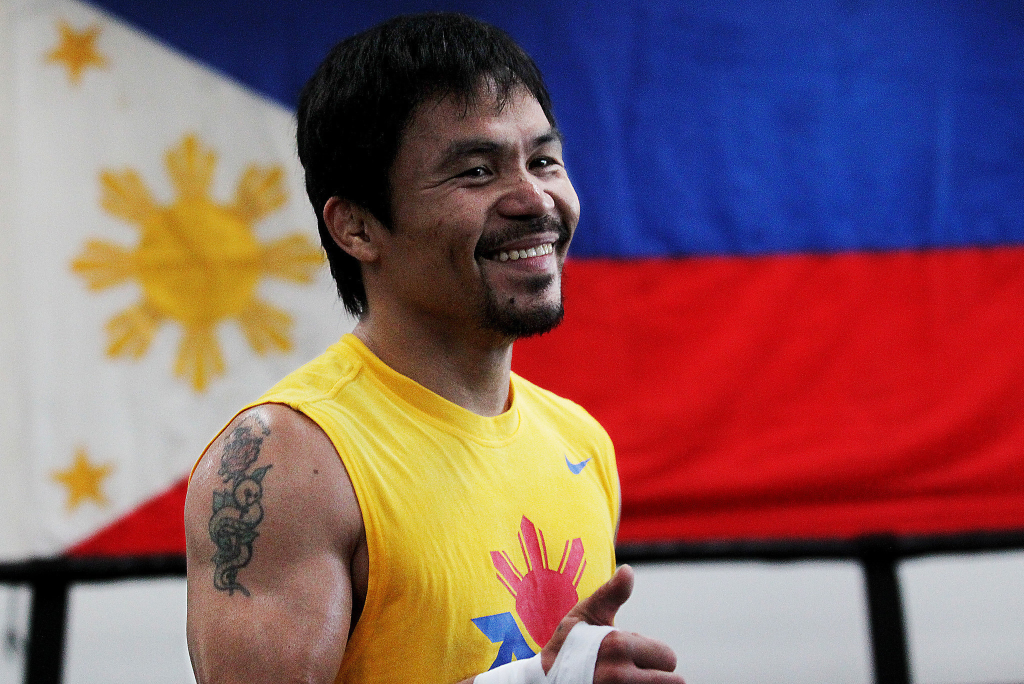 Manny Pacquiao HD background, Majestic visuals, Striking aesthetic, Sports inspiration, 2050x1370 HD Desktop