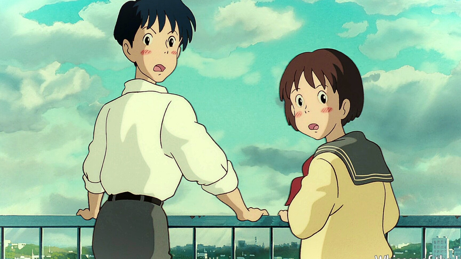 Shizuku and Seiji, Whisper of the Heart Wallpaper, 1920x1080 Full HD Desktop