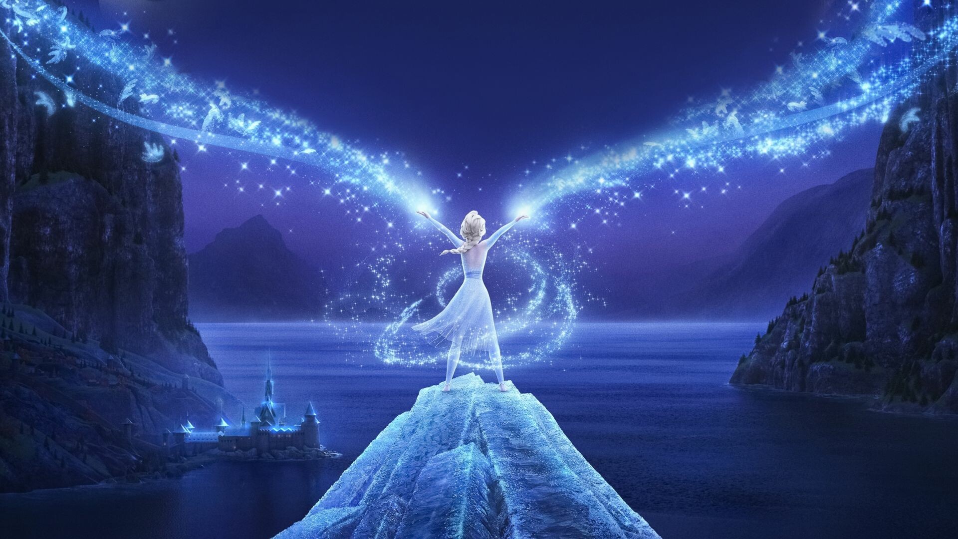 Frozen, Frozen 2 wallpaper, Queen Elsa, Stunning HD background, 1920x1080 Full HD Desktop