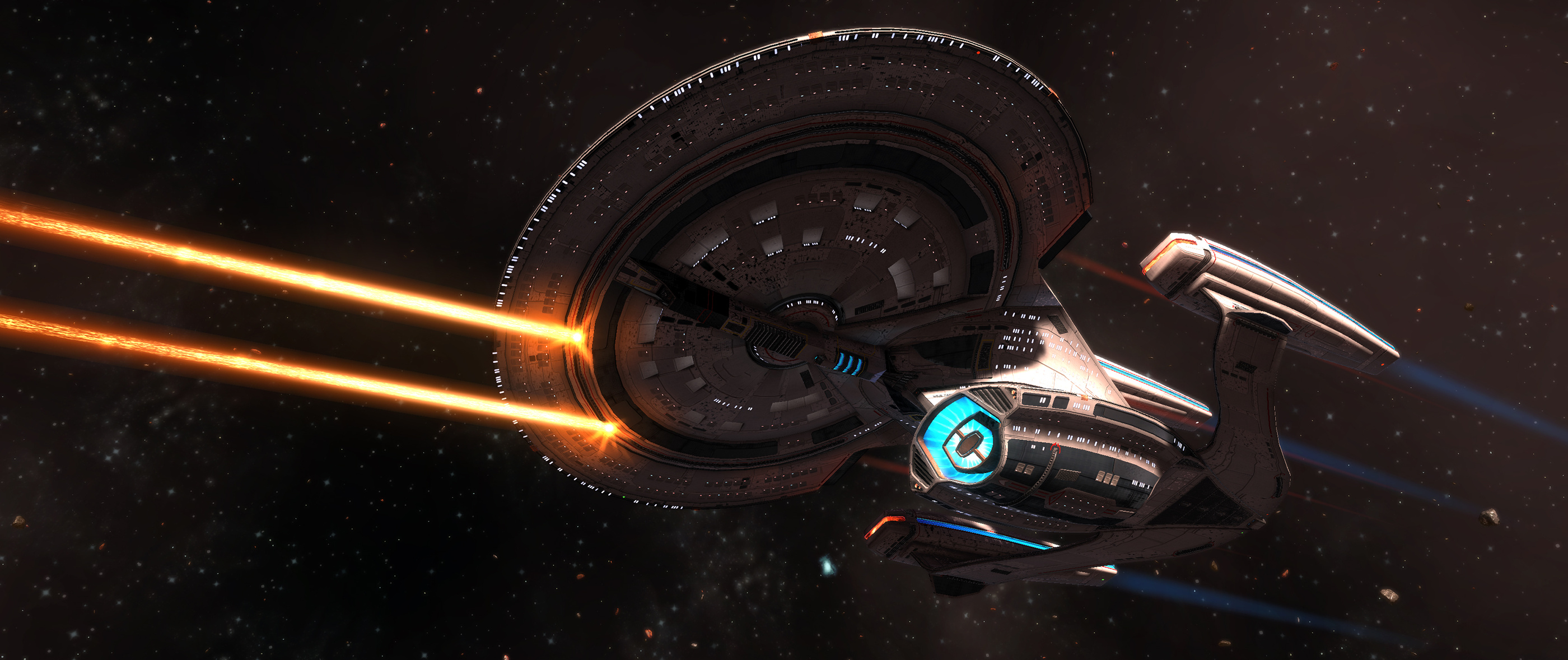 STOS news, Dreadnoughts, Starfleet vessel, Space exploration, 2800x1180 Dual Screen Desktop