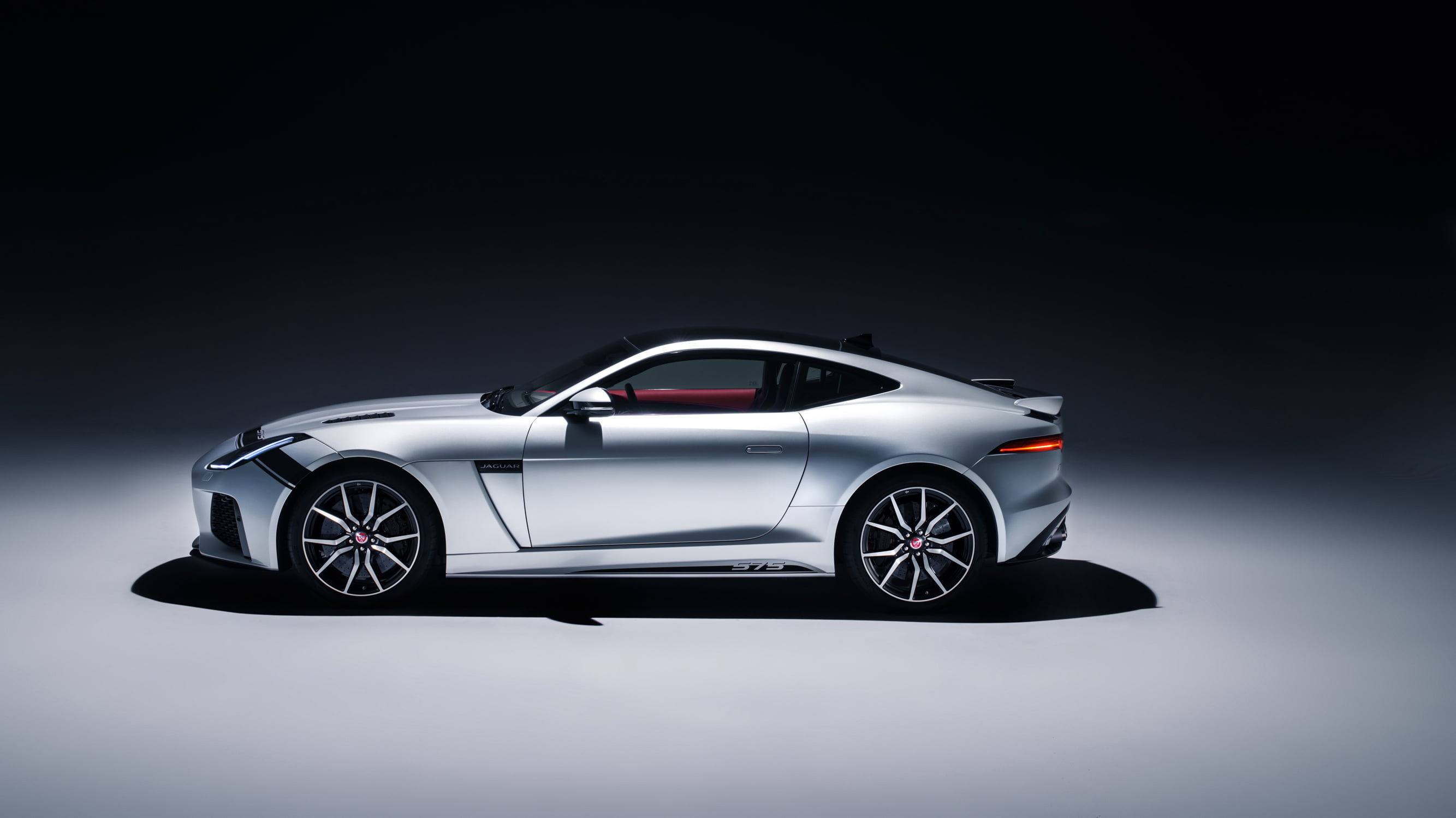 Jaguar F-Type, Auto, Silver sports coupe, Graphic pack, 2670x1500 HD Desktop