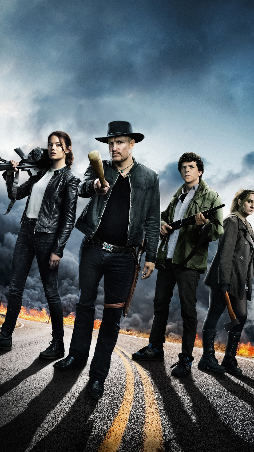 Zombieland, Double Tap, 2019 movie, HD wallpapers, Mobile compatibility, 1080x1920 Full HD Phone