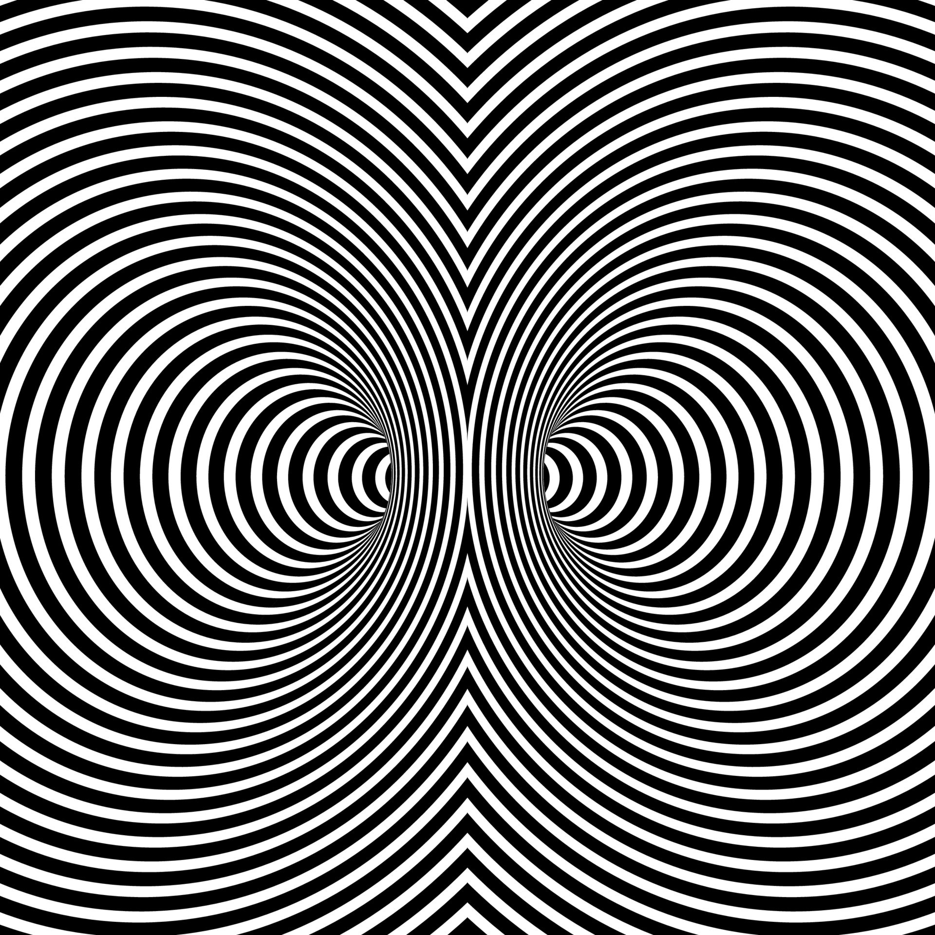 Wormhole, Hypnotic Wallpaper, 1920x1920 HD Phone