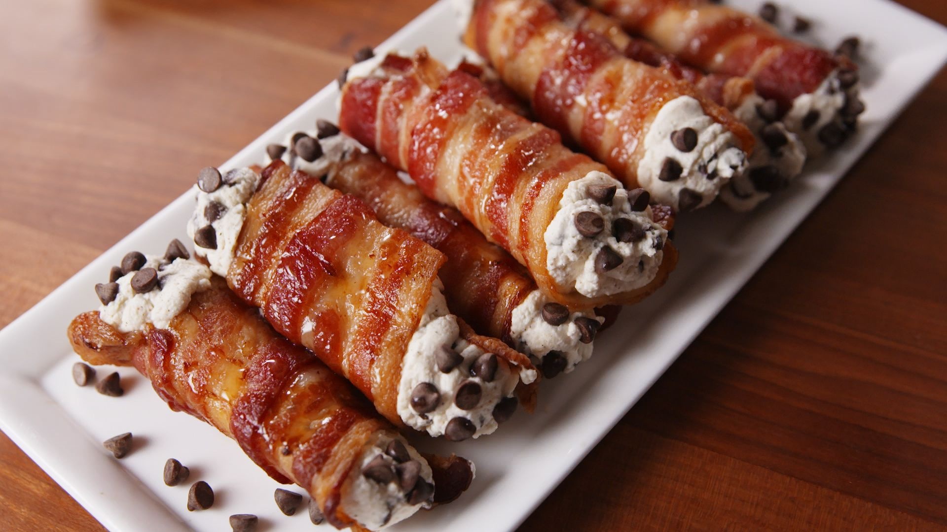 Bacon cannoli, Savory recipe, Unique twist, Irresistible creation, 1920x1080 Full HD Desktop