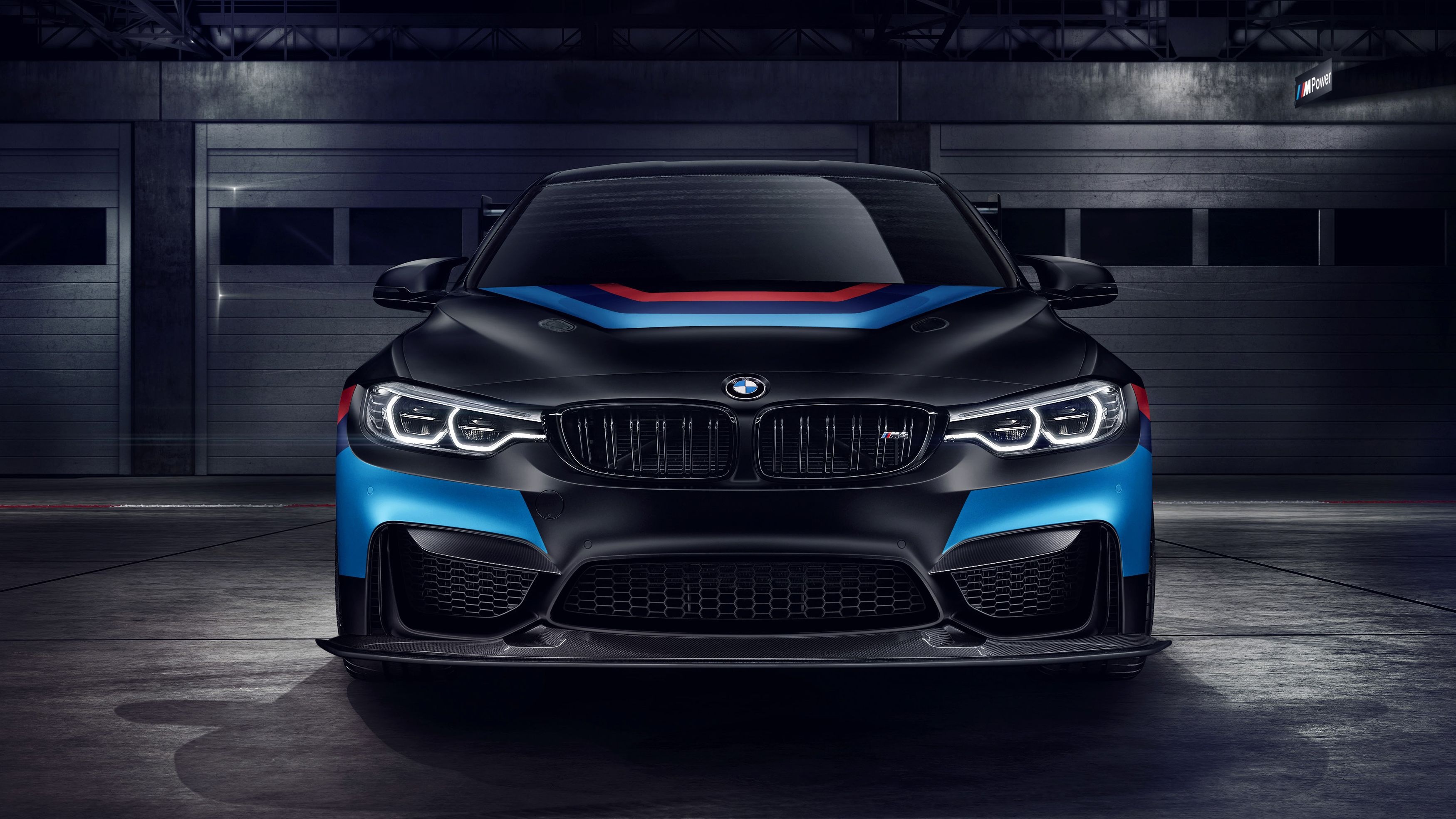 Front View, BMW M4 Wallpaper, 3500x1970 HD Desktop