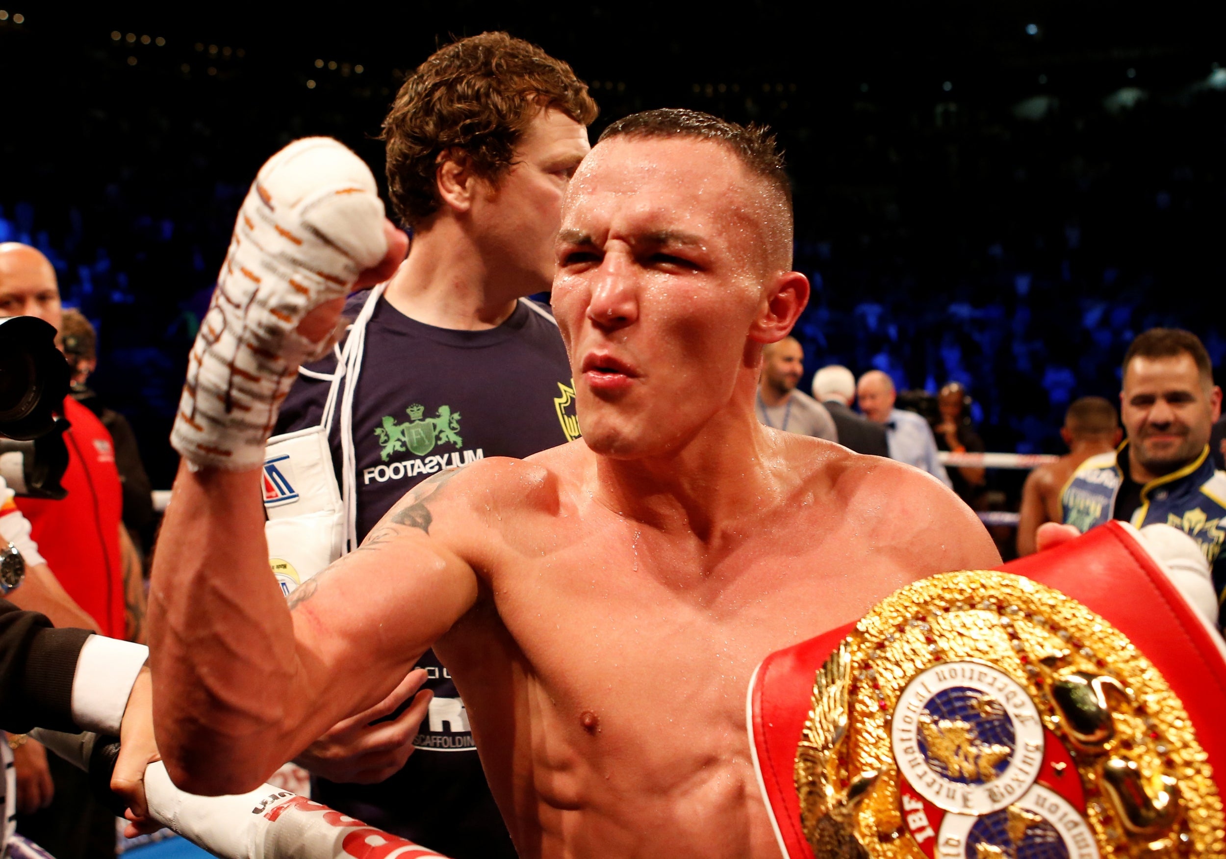 Josh Warrington, Hard-fought victory, Kid Galahad, IBF featherweight title, 2500x1760 HD Desktop
