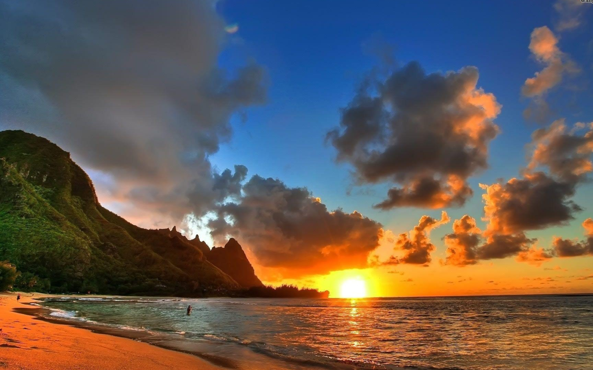 Sunset, Hawaiian Islands Wallpaper, 1920x1200 HD Desktop