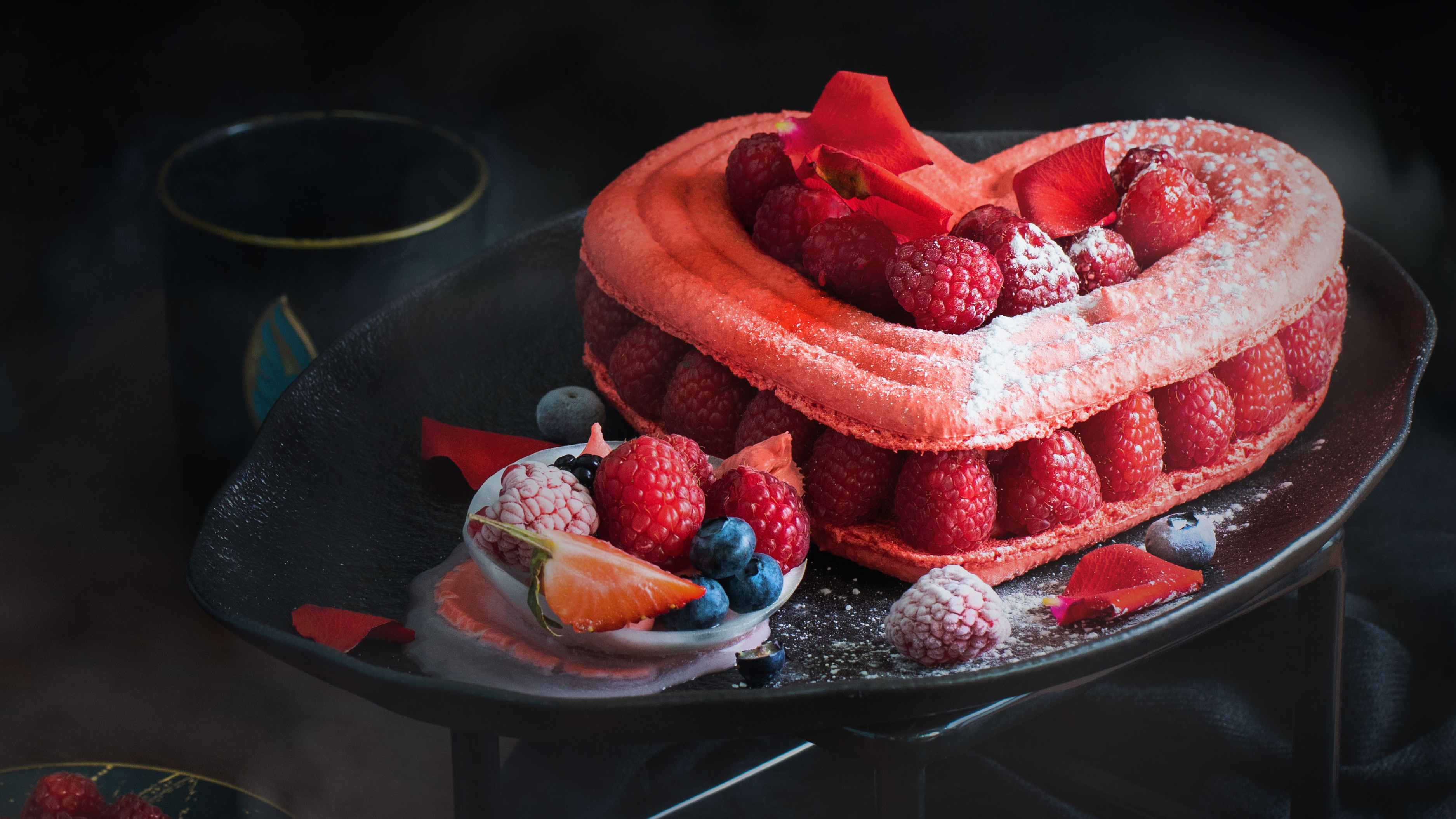 Raspberry goodness, Mouth-watering fruit, Vibrant 4K wallpaper, Captivating and delicious, 3750x2110 HD Desktop