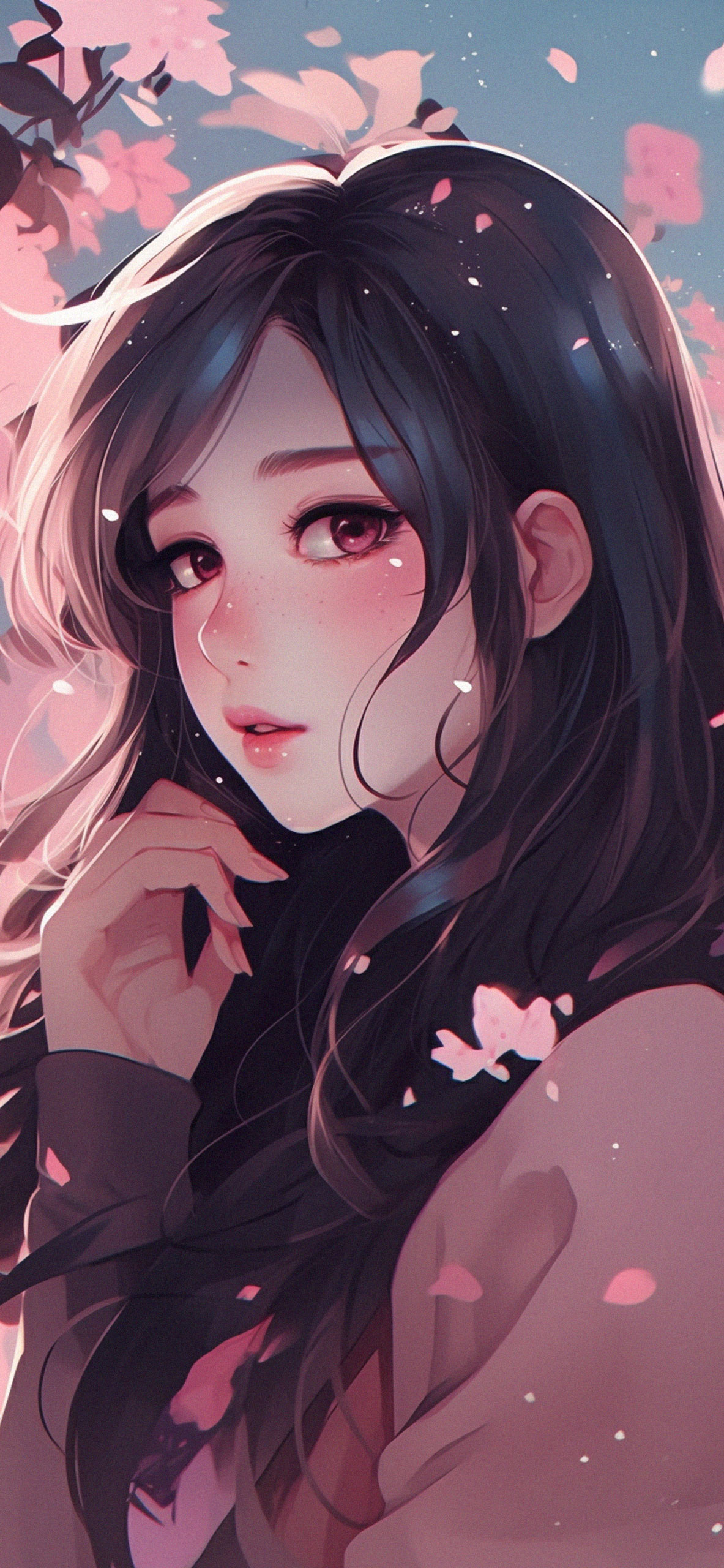 Anime girl, Pretty Backgrounds Wallpaper, 1190x2560 HD Phone