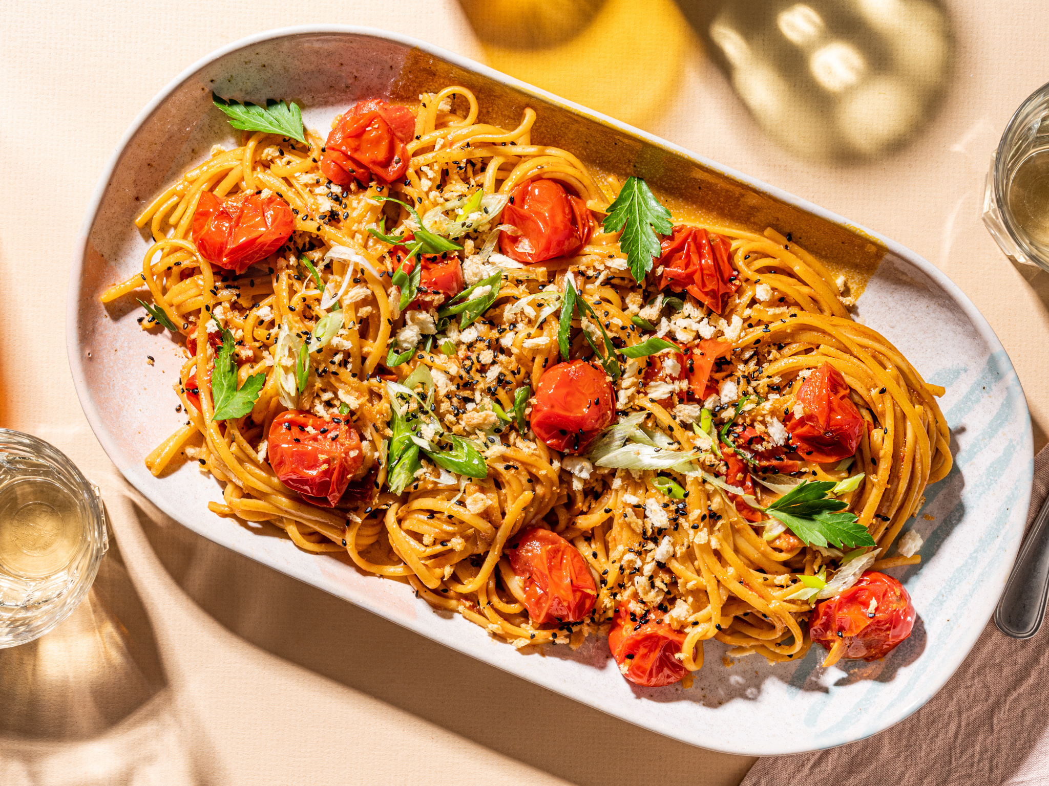 Miso pasta, Geplatzten kirschtomaten, 2050x1540 HD Desktop